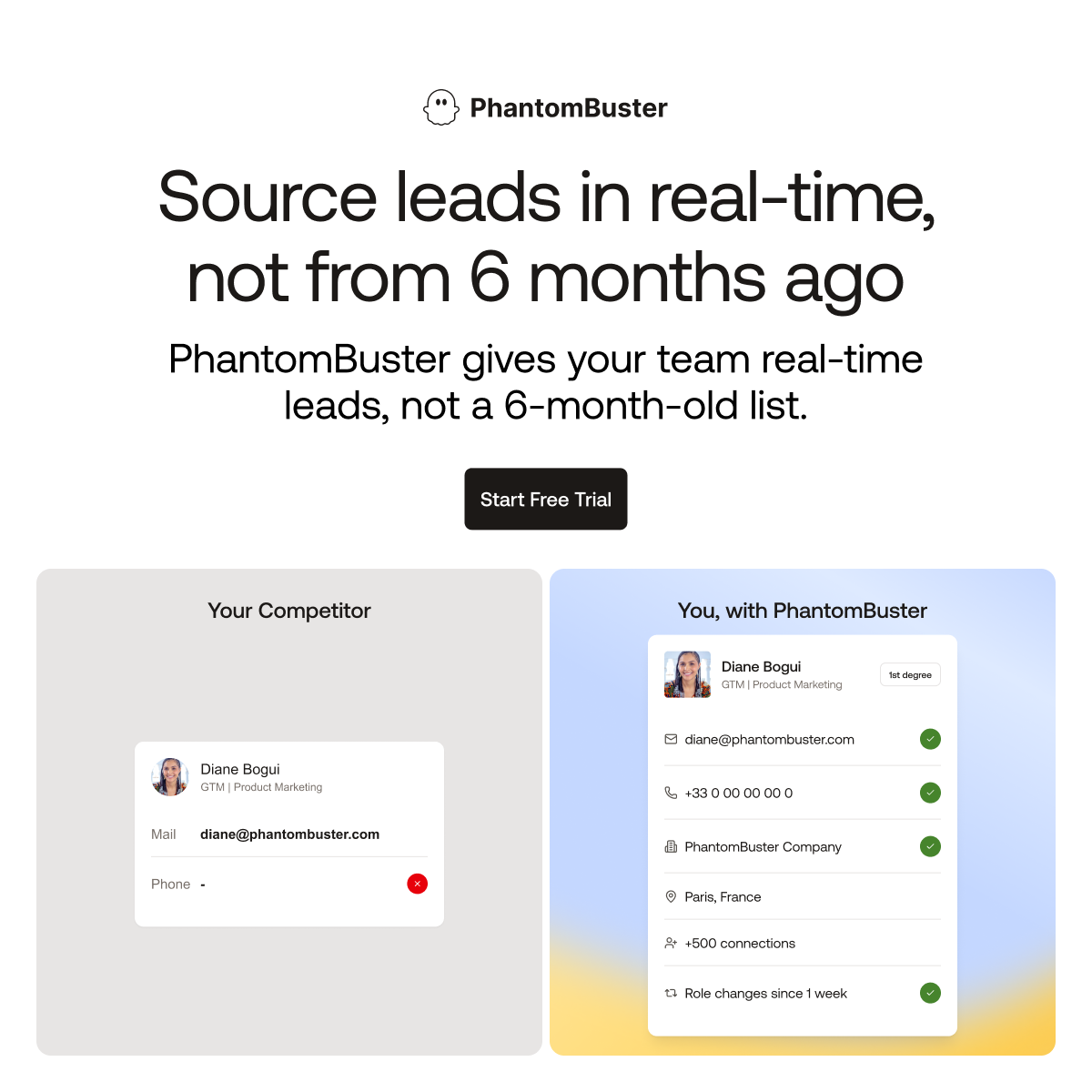 PhantomBuster Facebook ad