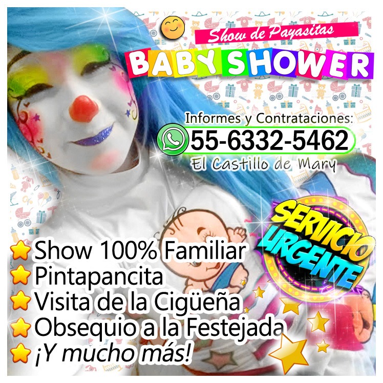 Payasos y Payasitas para Fiestas Infantiles - CDMX y Edomex Facebook ad: PAYASITAS y ANIMADORAS para TU BABY SHOWER …