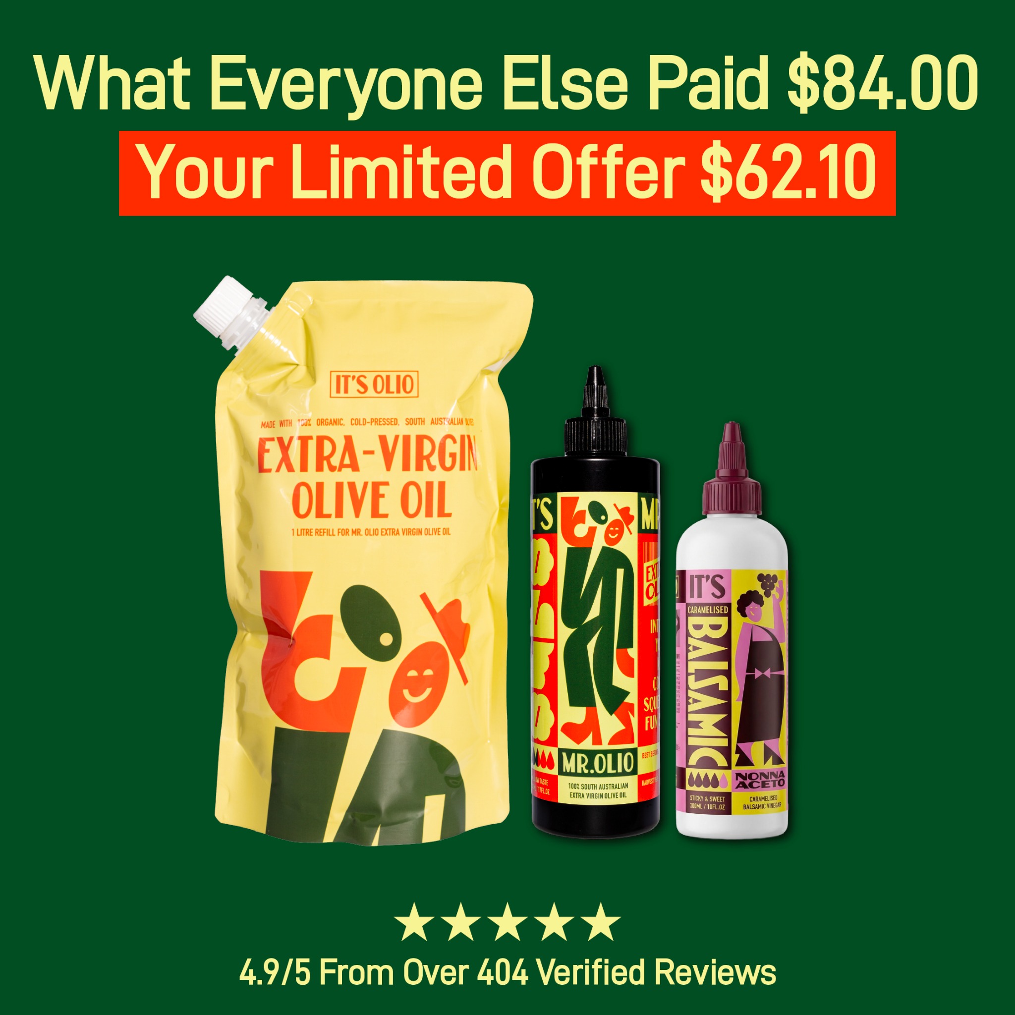 It's Olio AU Facebook ad