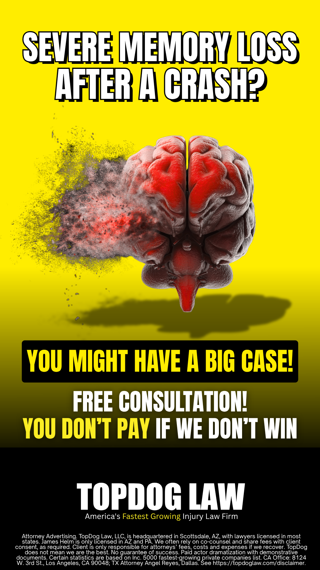 TopDog Law Facebook ad