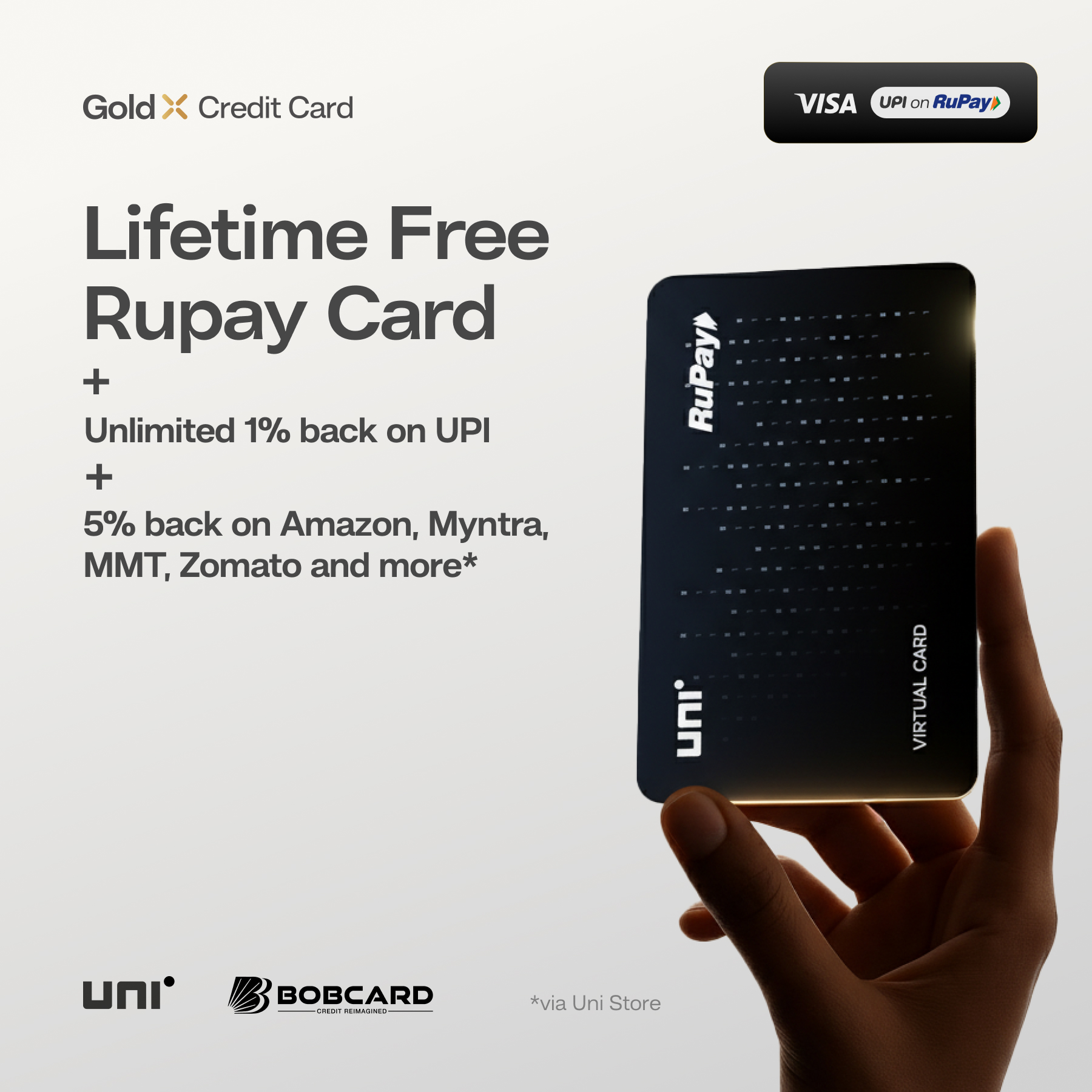 Uni Cards Facebook ad