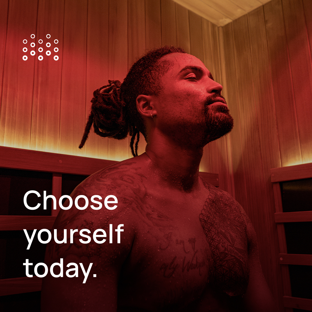 Perspire Sauna Studio Heritage Harbour Facebook ad: Reserve Your Private Sauna