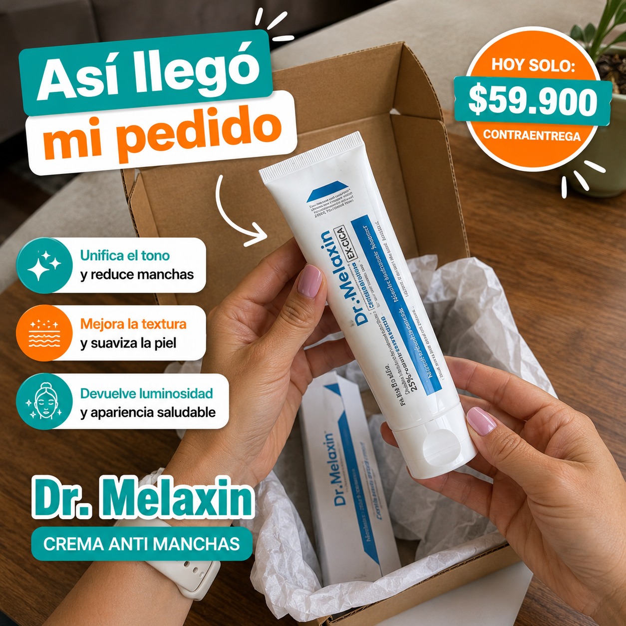 Vive Natural Facebook ad: Chatea con nosotros