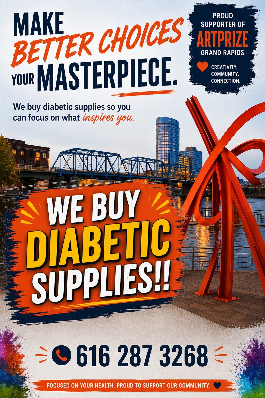 The Diabetic Influencer Facebook ad: Chat with us