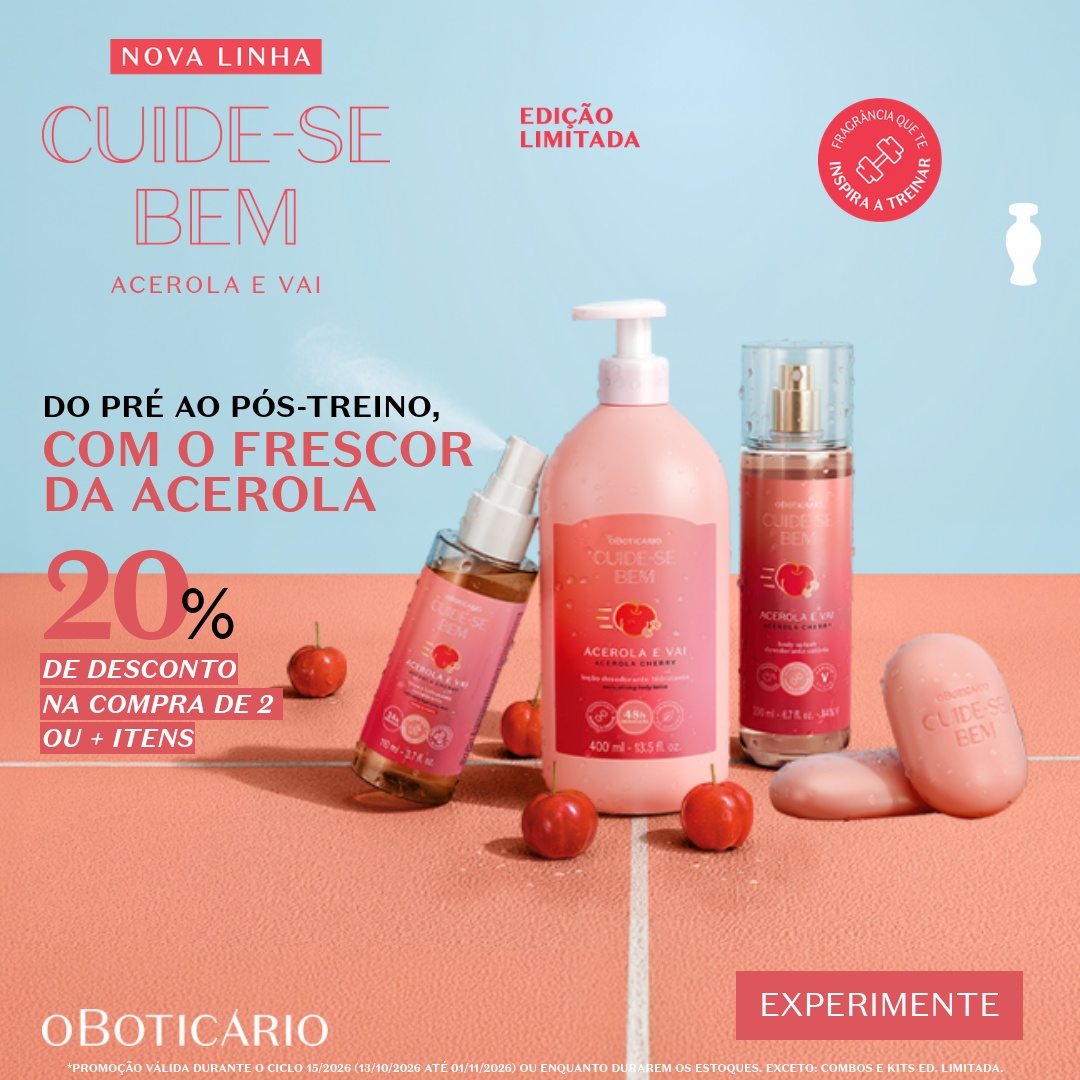 O Boticário Facebook ad: Nova Linha Cuide-se Bem