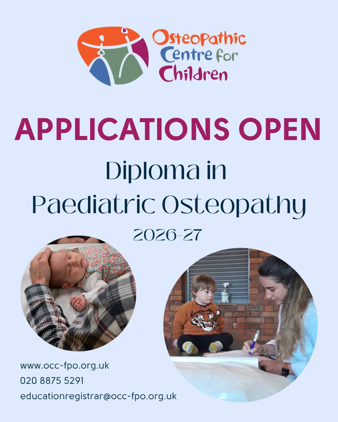 Osteopathic Centre for Children Facebook ad