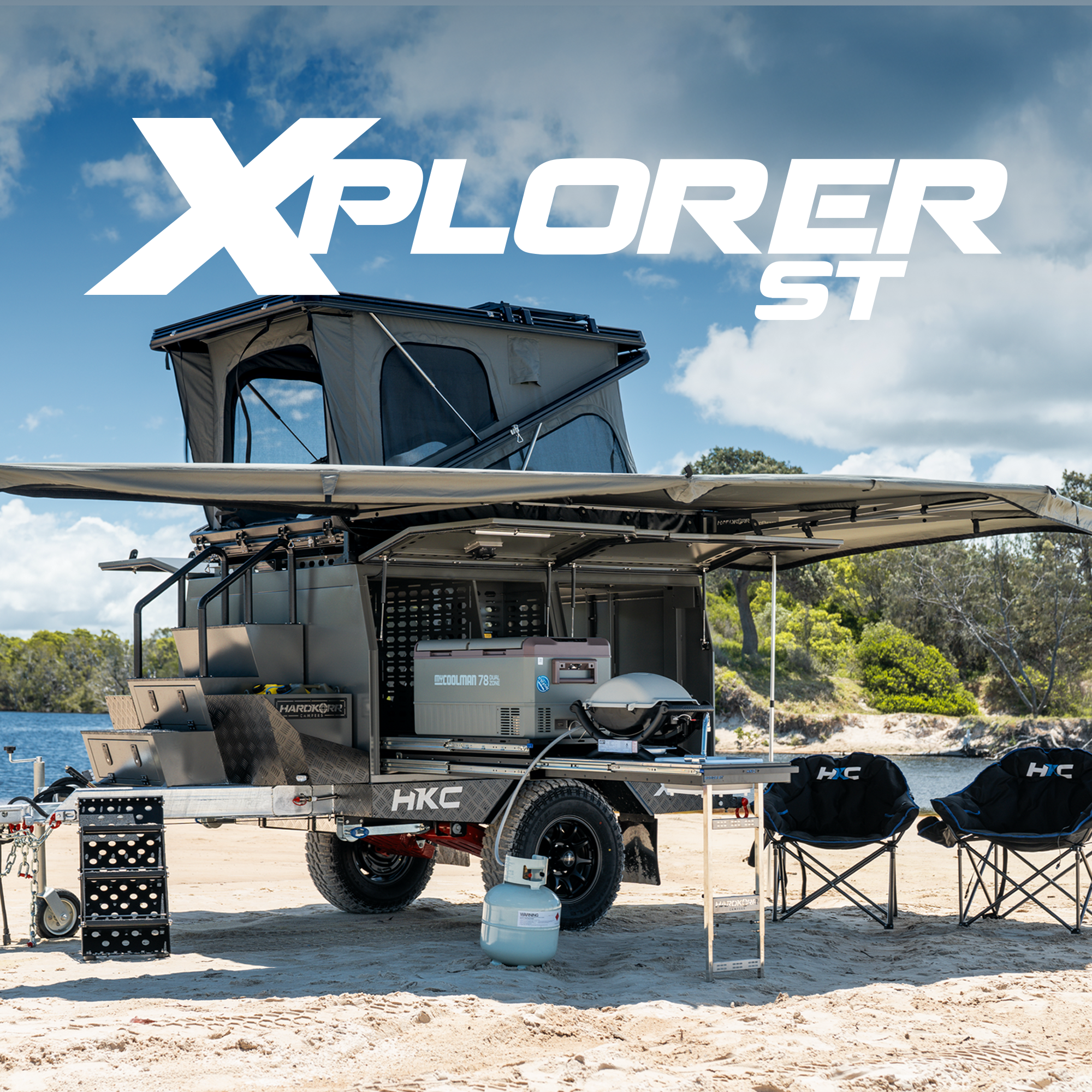 Hardkorr Campers Facebook ad: Built tough, made for Aussie terrain, and ready…