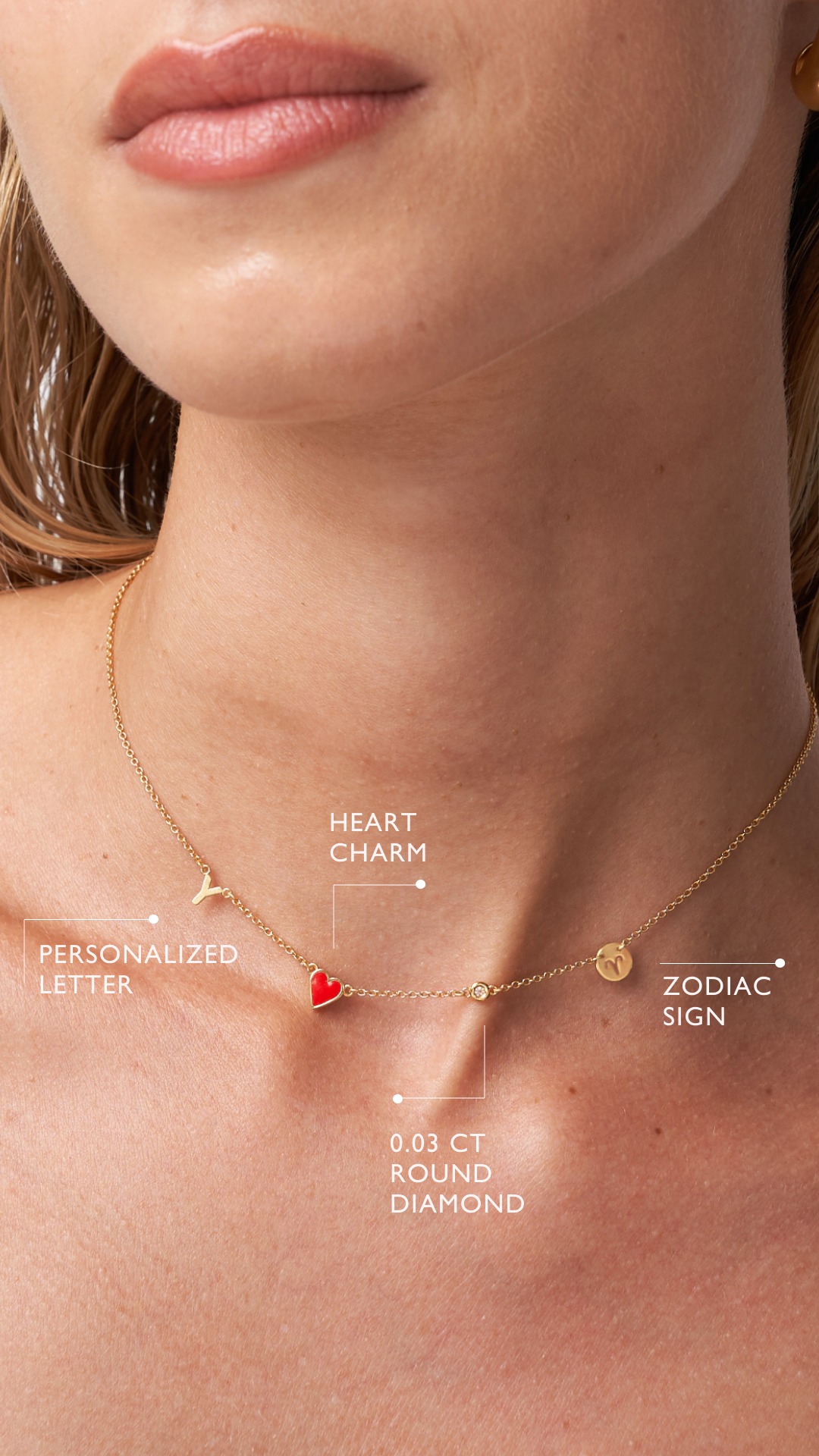Oak and Luna Facebook ad: A necklace that’s based on your sign