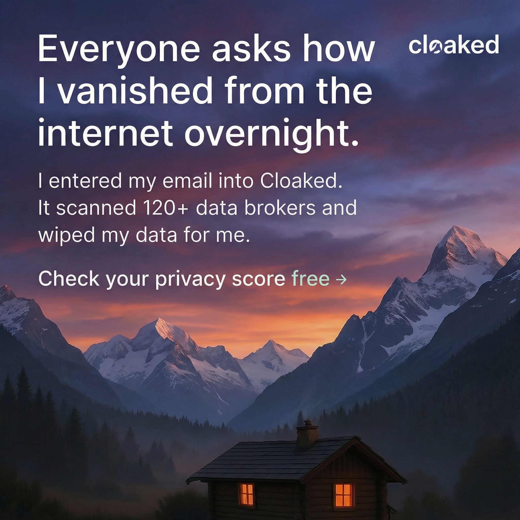 Cloaked Inc. Facebook ad