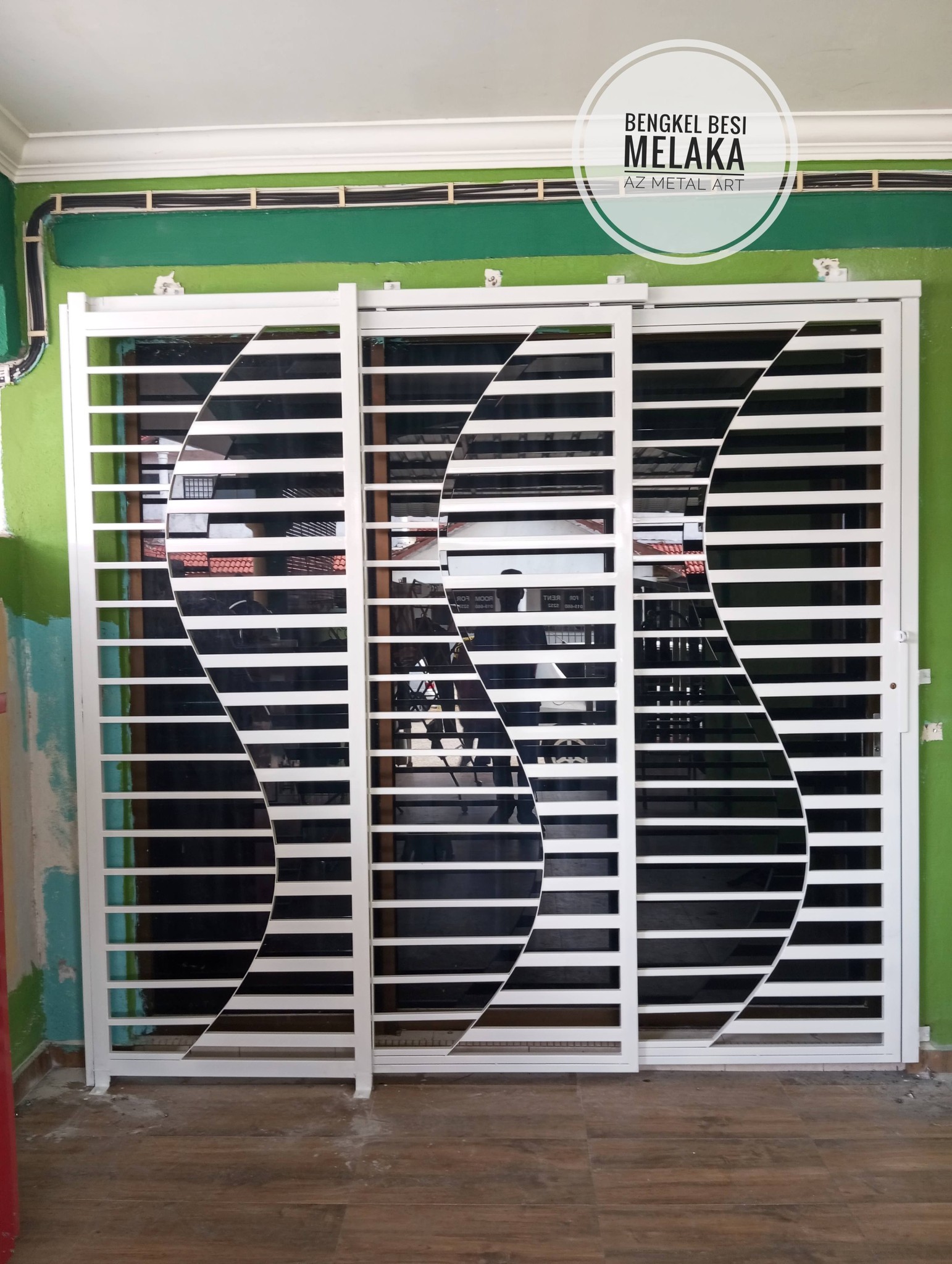 Bengkel Besi Melaka Facebook ad: Alhamdulillah,siap kerja-kerja pemasangan GRILL,AWNING &…