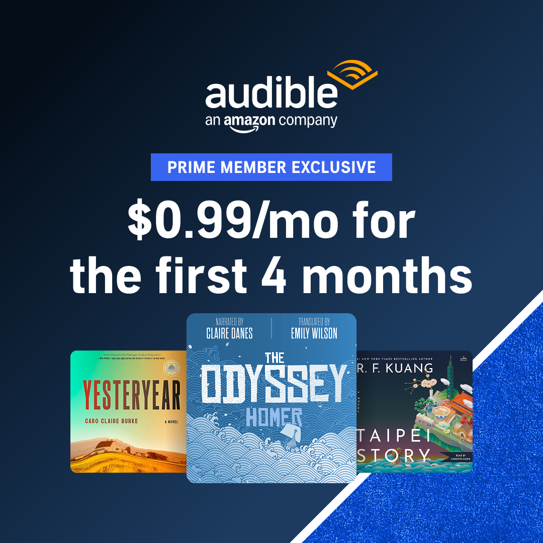 Audible Facebook ad: Your Next Great Listen Awaits