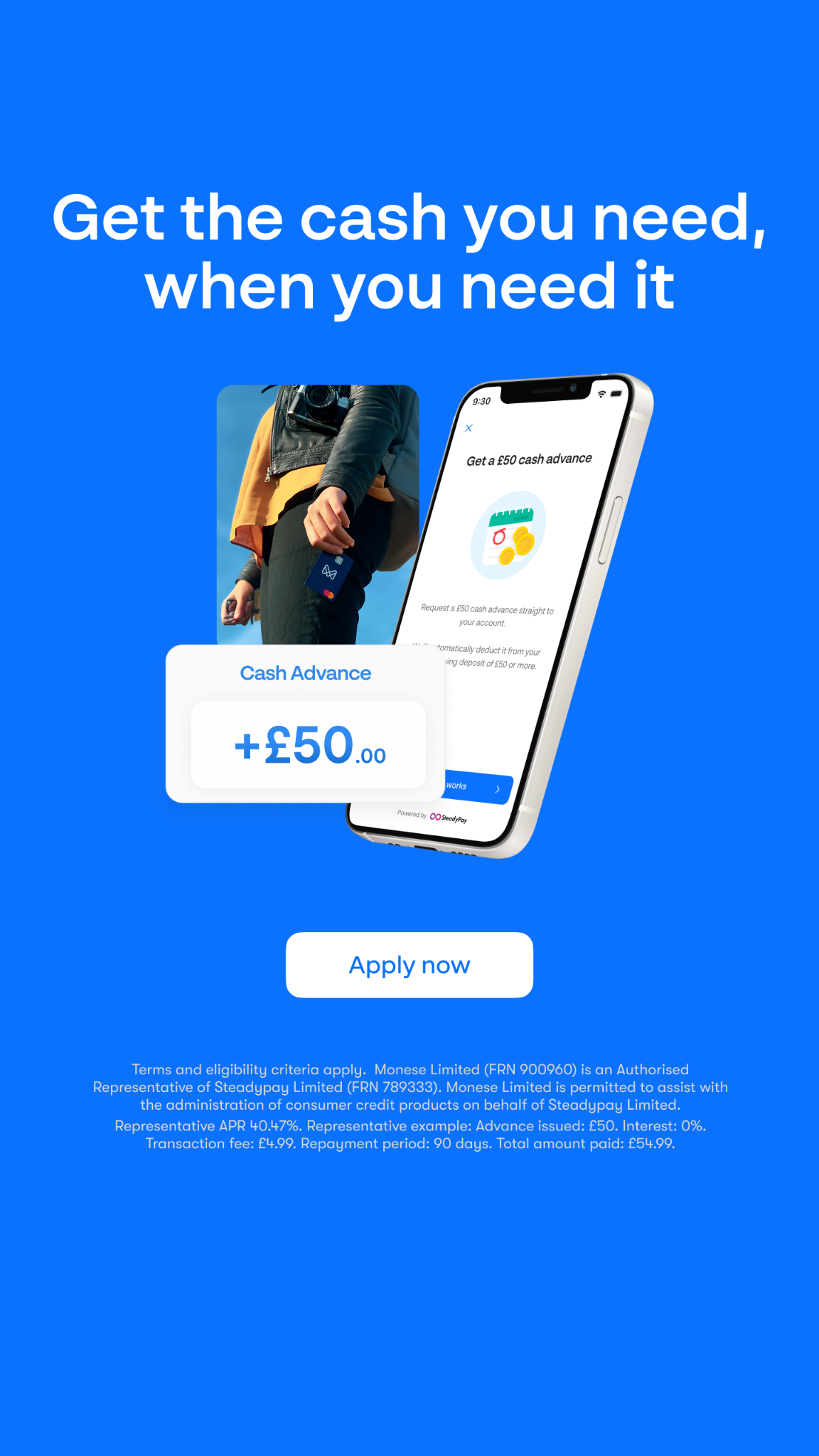 Monese Facebook ad