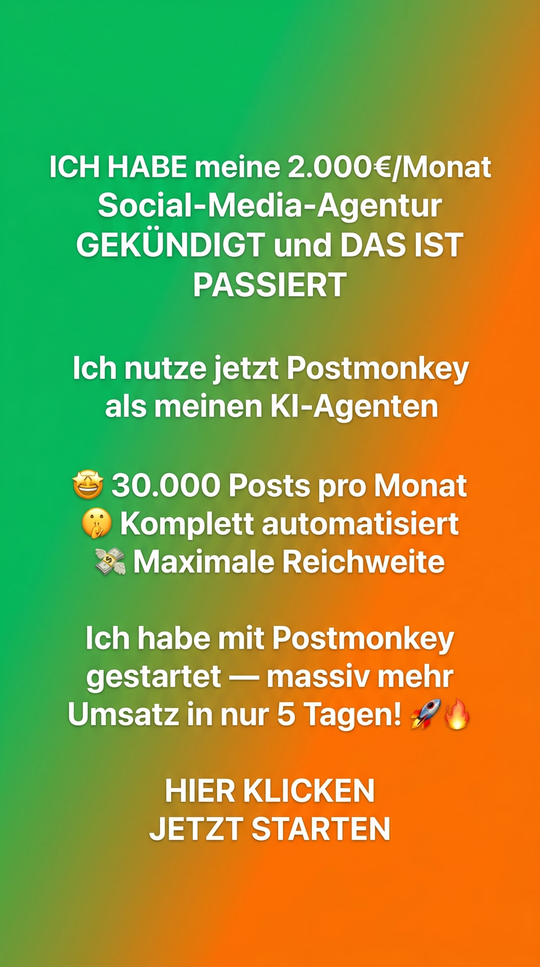 Paul Roth Facebook ad: 30.000 Posts im Monat automatisiert