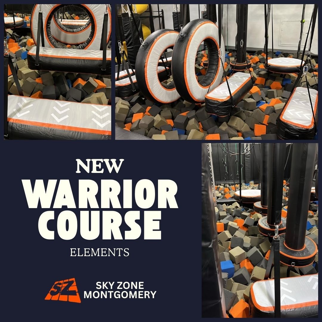 Sky Zone Montgomery Facebook ad: Sky Zone Montgomery is OPEN!
