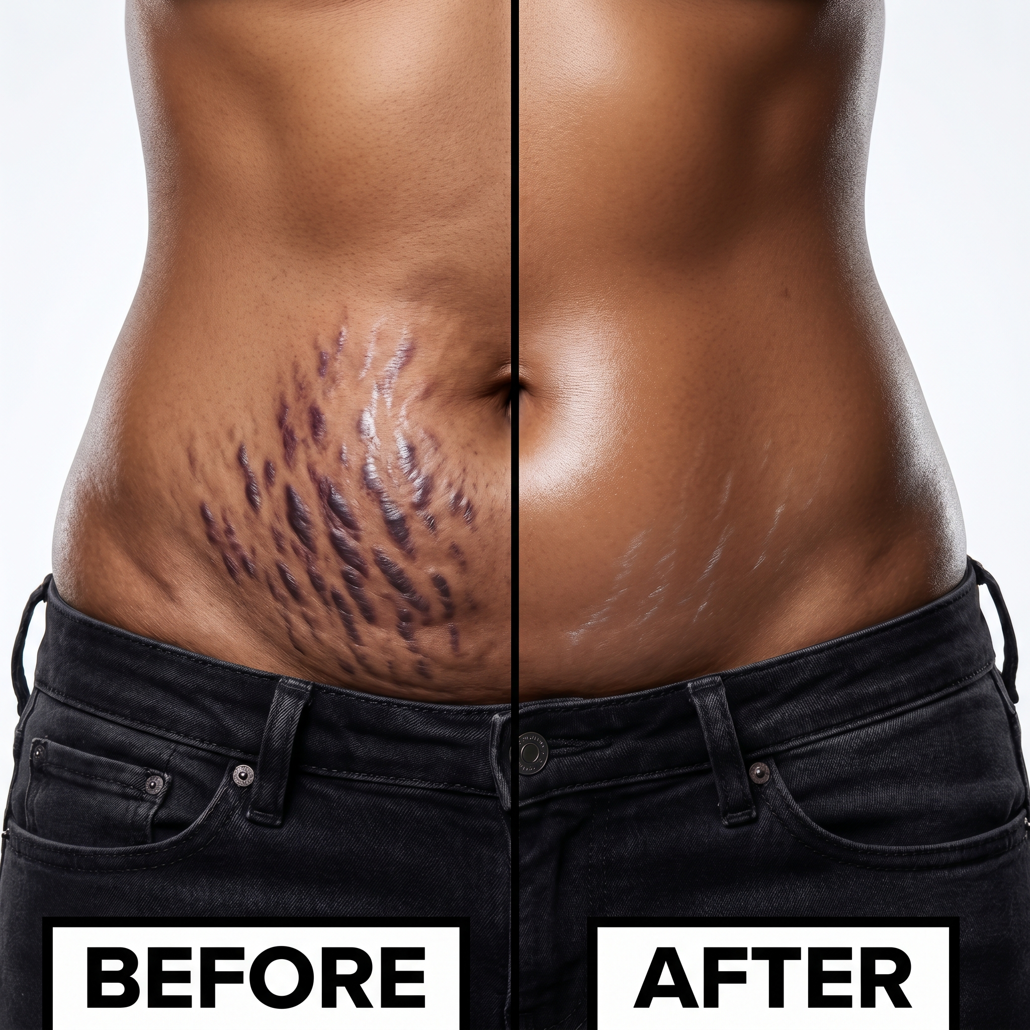 Evora Tighten Collection Facebook ad: Why Your Stretch-Mark Oil Never Worked