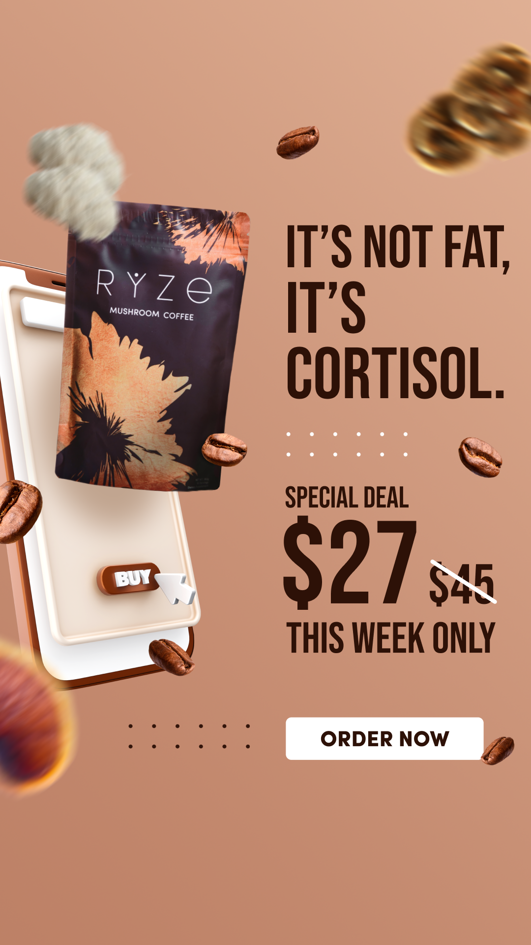 RYZE Superfoods Facebook ad