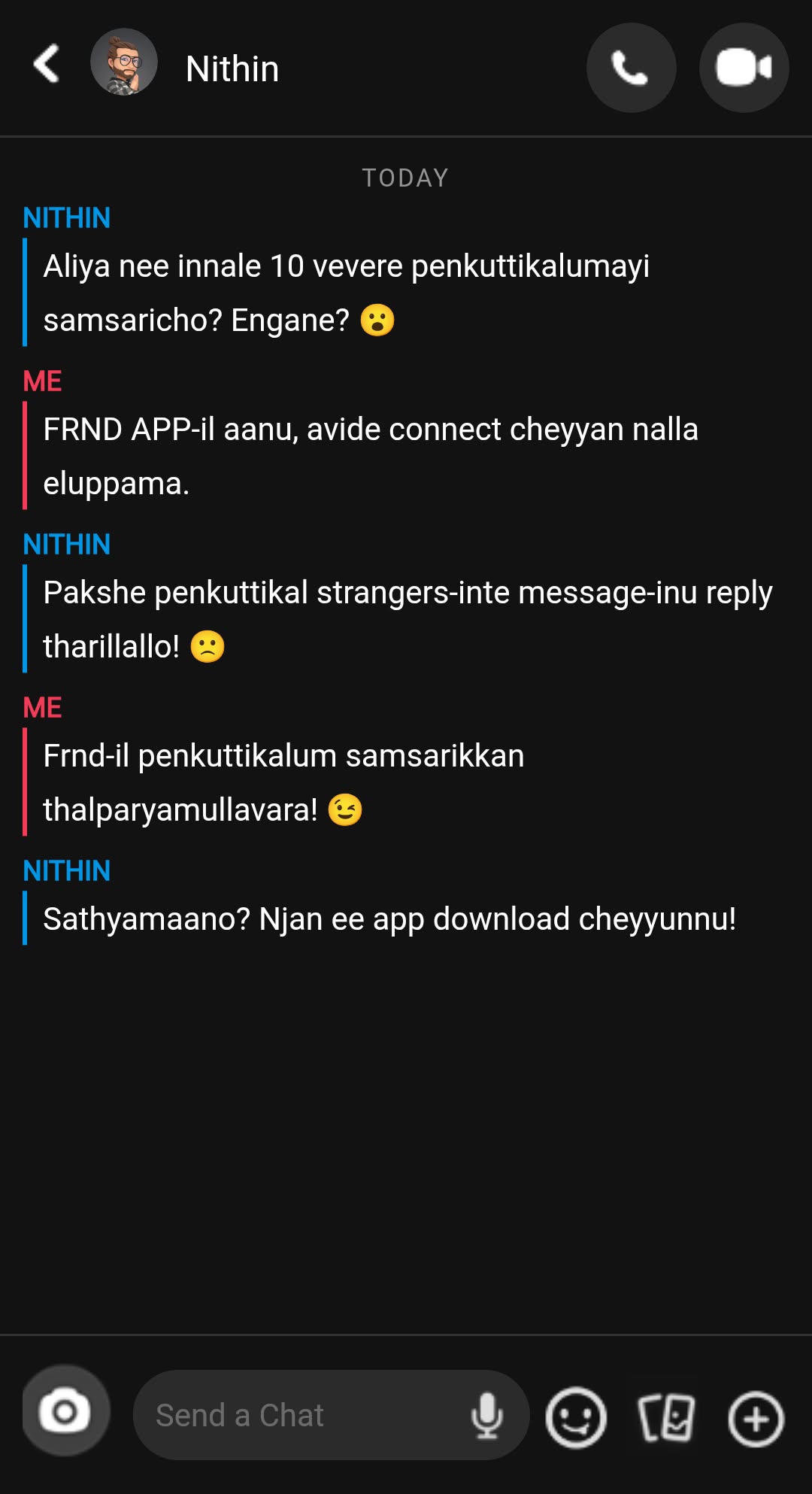 FRND Malayalam Facebook ad