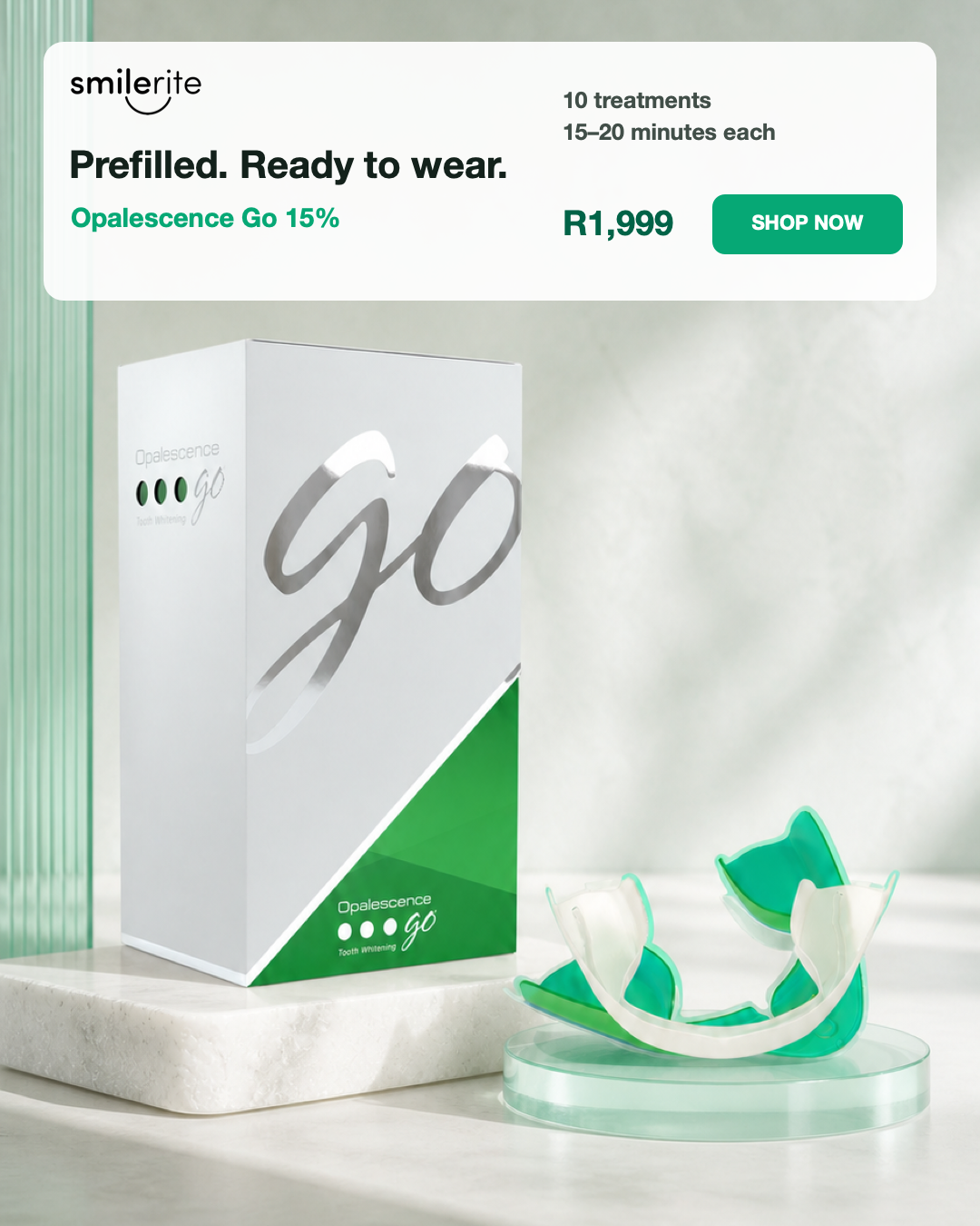 Smilerite SA Facebook ad: 10 ready-to-use treatments
