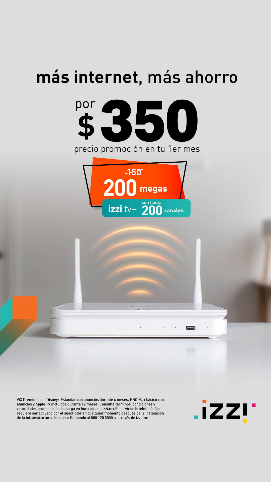 Internet en el hogar izzi Facebook ad