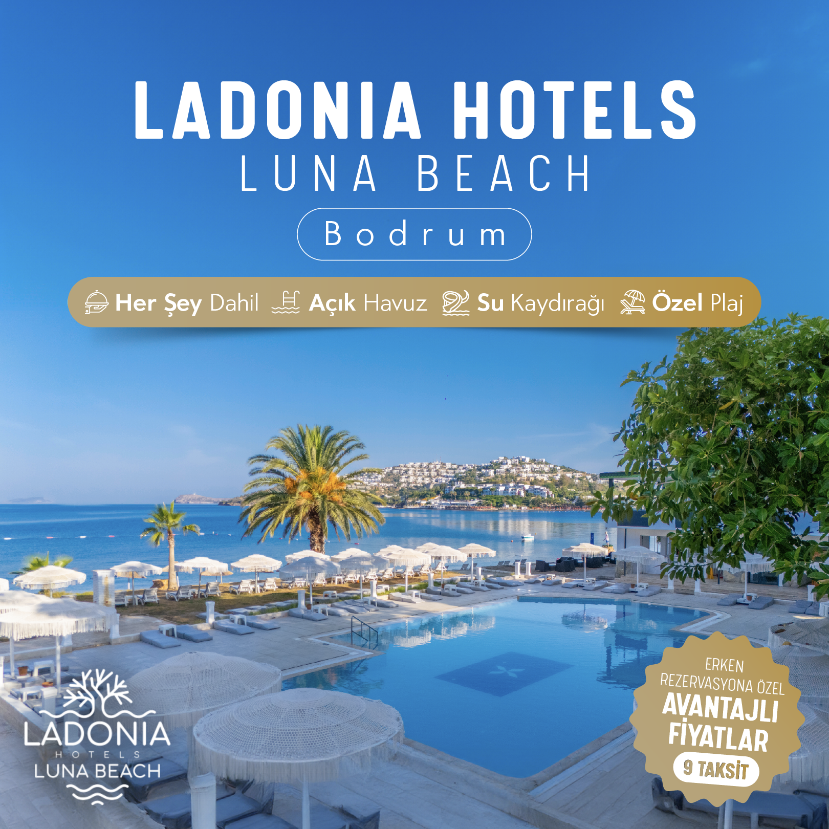 Ladonia Hotels Luna Beach Resort Facebook ad from Mar 6, 2026