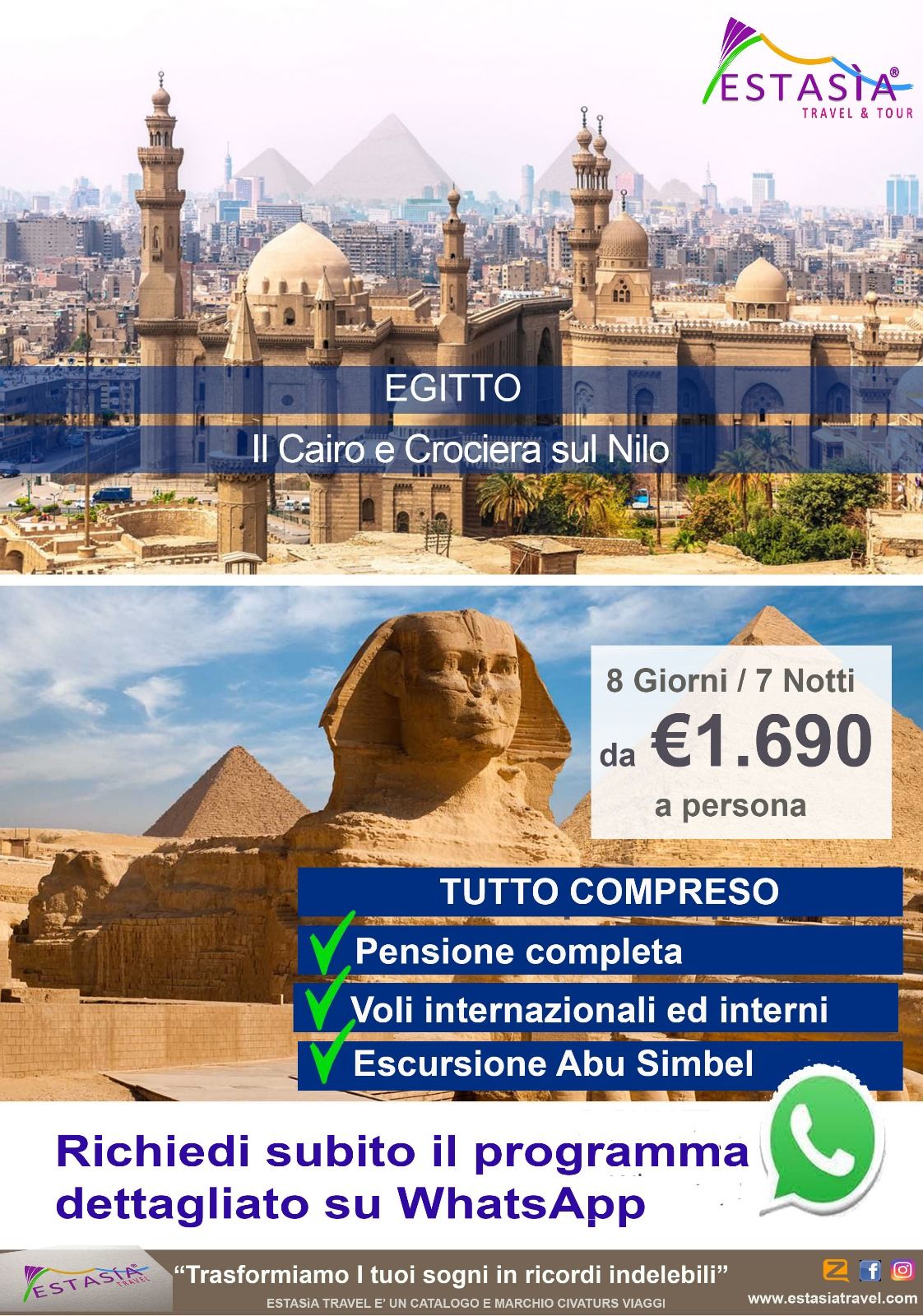 ESTASIA Travel & Tour Facebook ad: Prezzo chiaro - da โฌ1690 a persona
