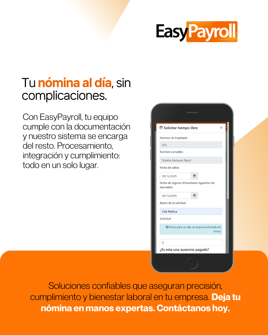 Easy Payroll Facebook ad