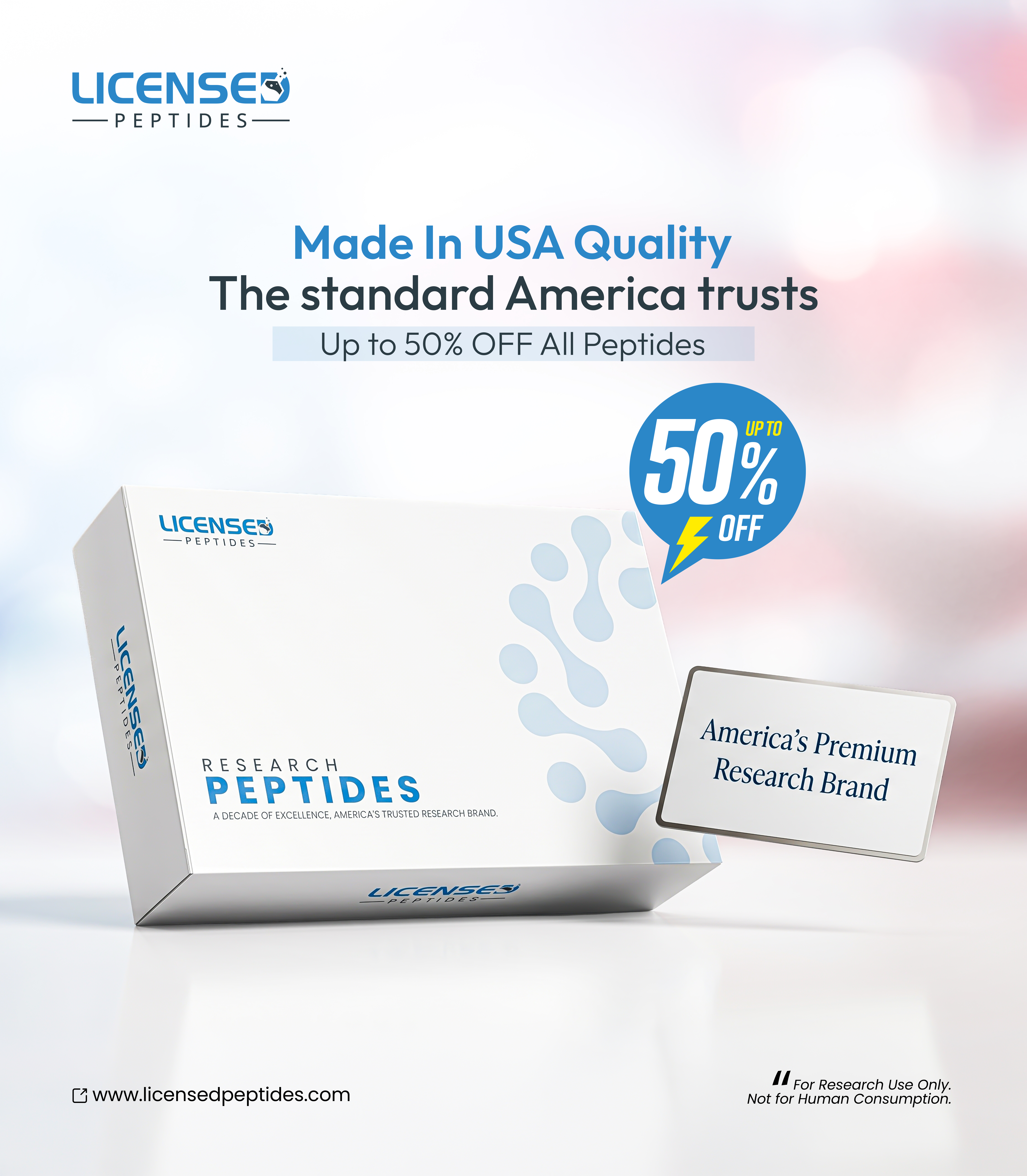 Licensed Peptides Facebook ad