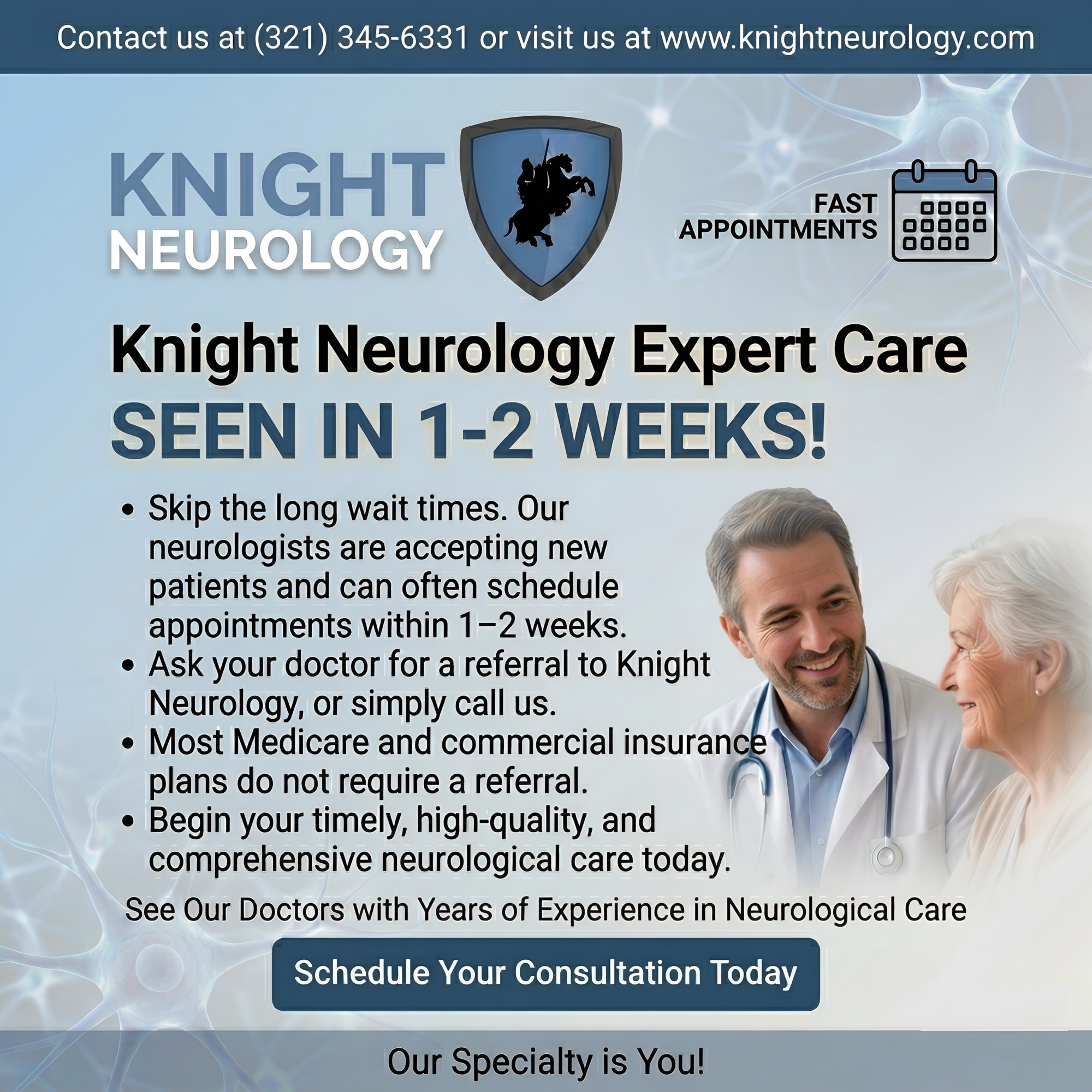 Knight Neurology Facebook ad