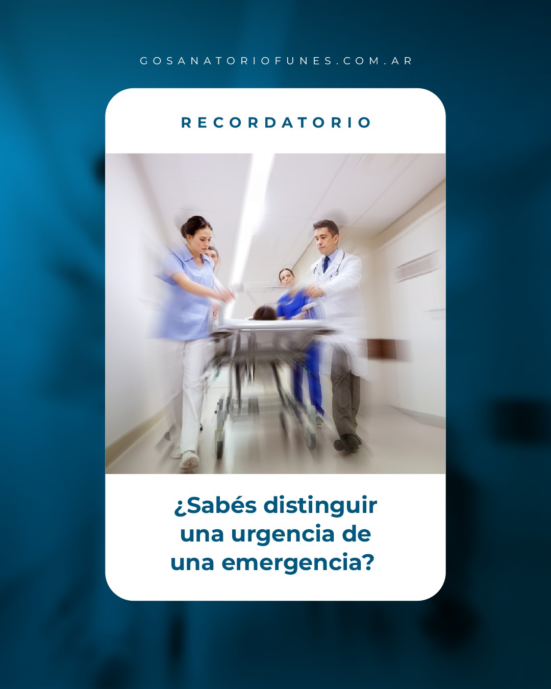 GO Sanatorio Funes Facebook ad: ¡Esta información es muy importante para tu salud!