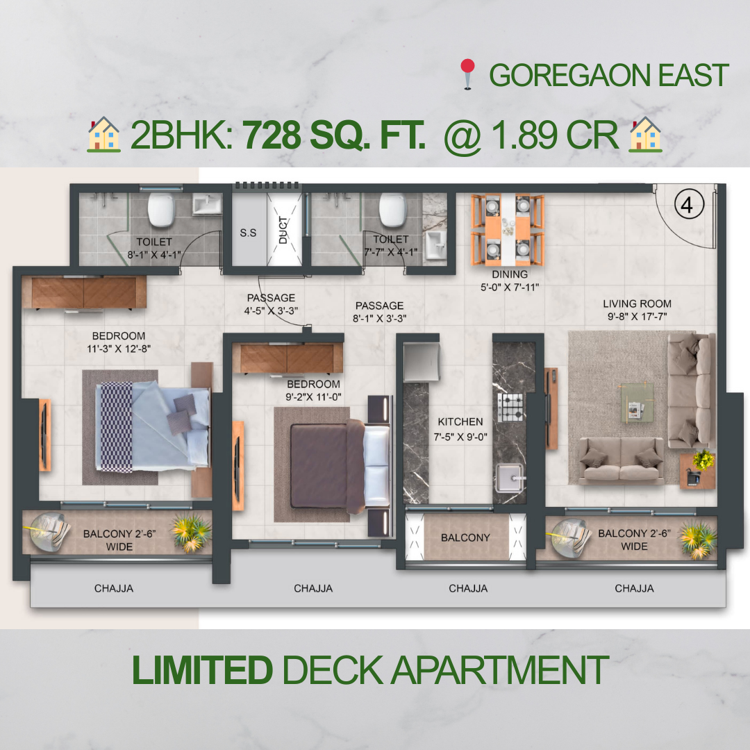 28 Advisory Facebook ad: Balcony Homes Overlooking Aarey, 2 & 3 BHK Starting ₹1.89…