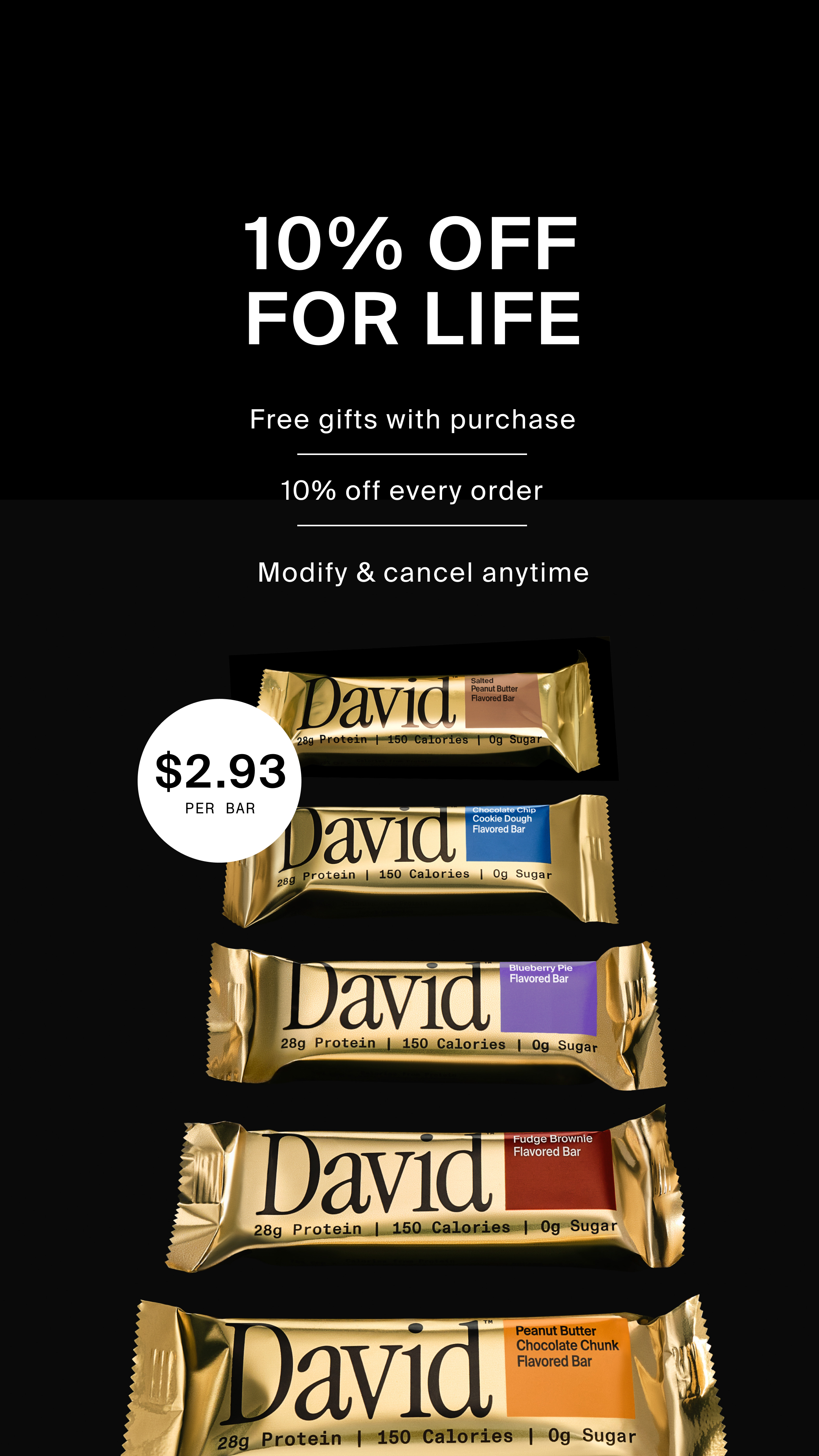 David Protein Facebook ad