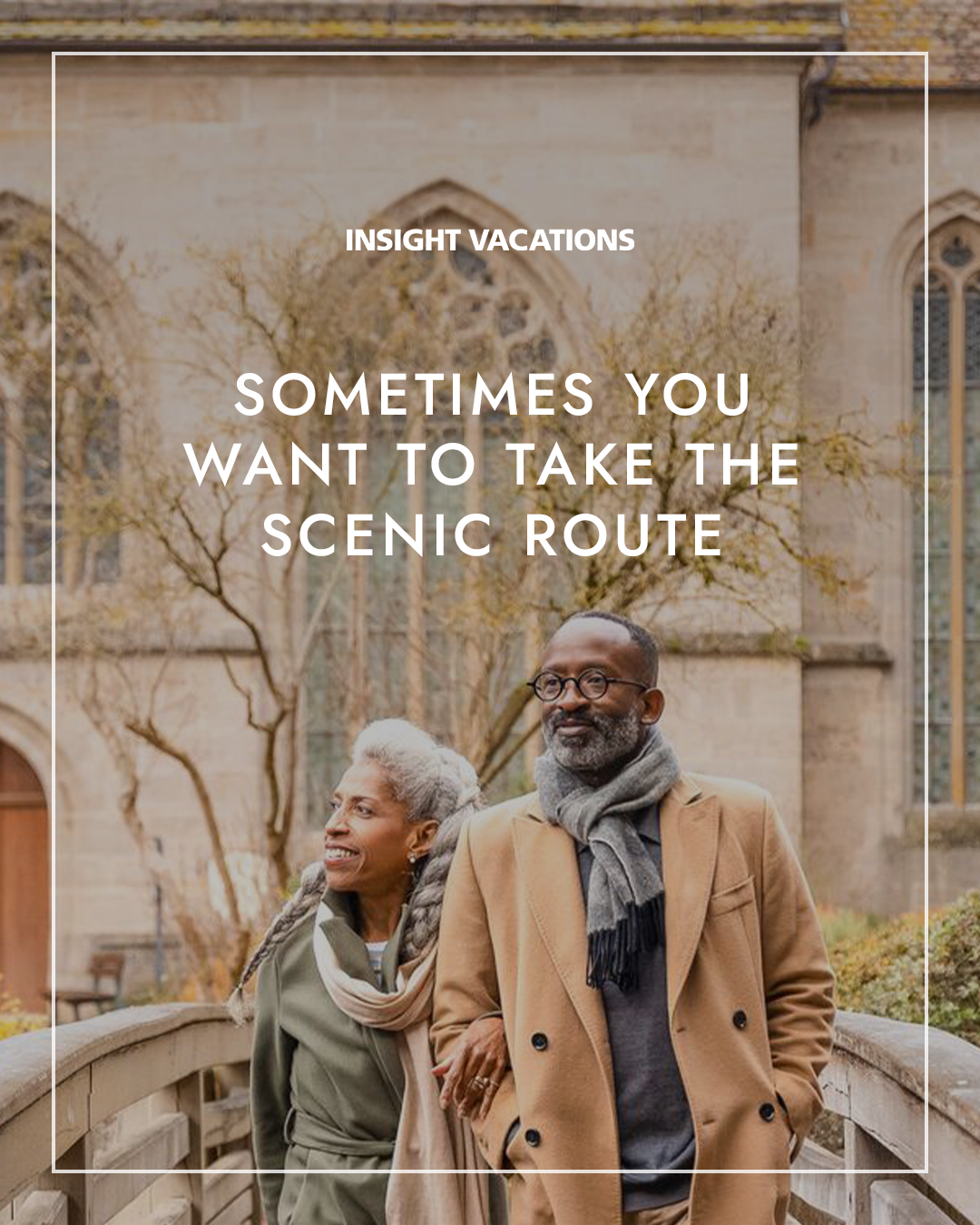 Insight Vacations Facebook ad: Travel without compromise