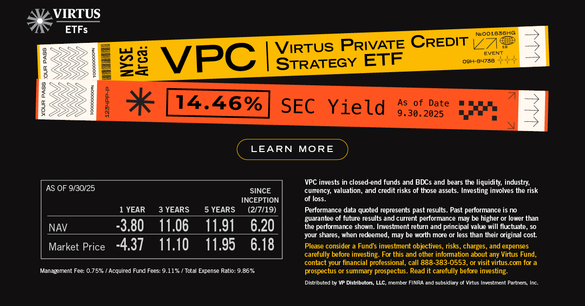 Virtus Investment Partners Facebook ad from Oct 14, 2025