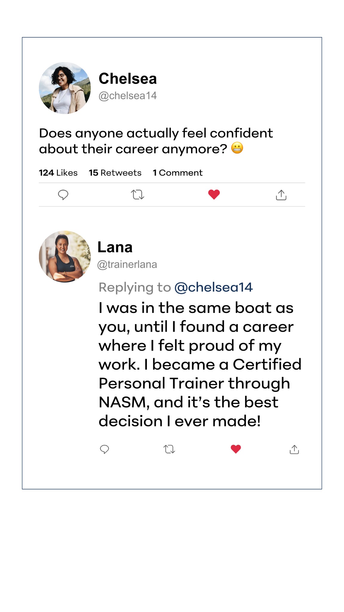 National Academy of Sports Medicine (NASM) Facebook ad