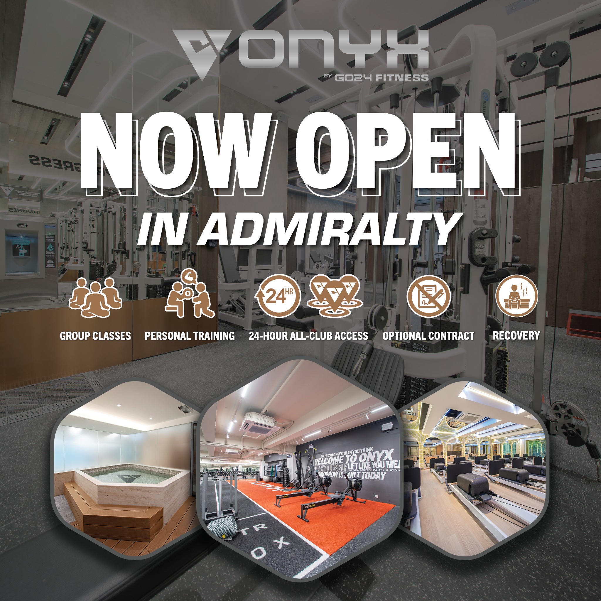 ONYX by GO24 Fitness - Admiralty Facebook ad: Join Us Now!