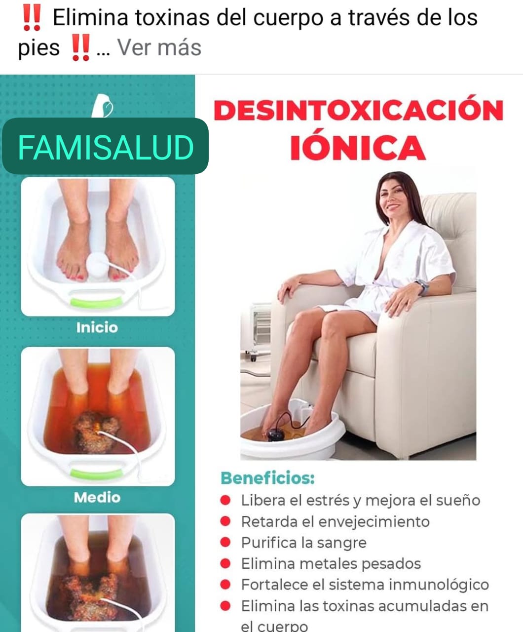 Centro médico y medicina integrativa famisaludchota Facebook ad
