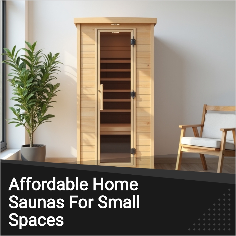 Index Feed Facebook ad: Affordable Home Saunas For Small Spaces.