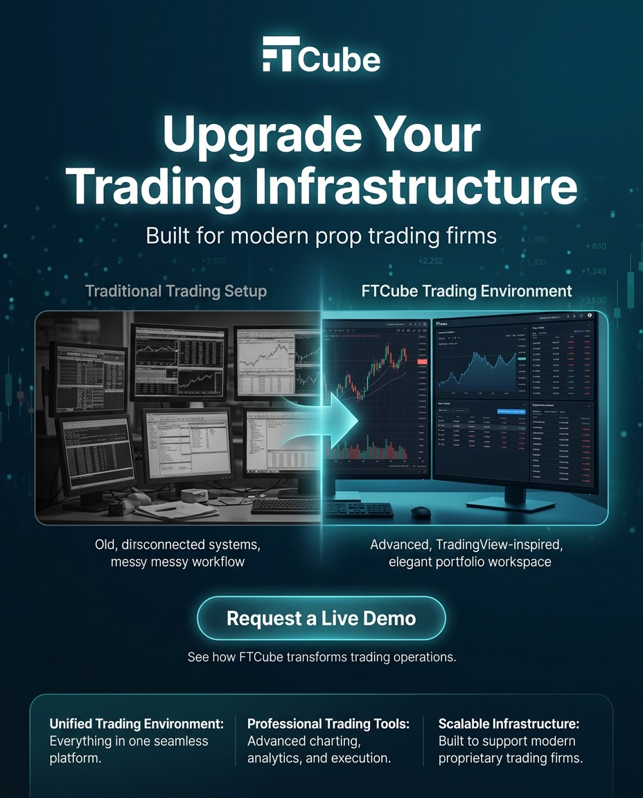 FTCube Facebook ad: Modern prop trading firms need more than tools…