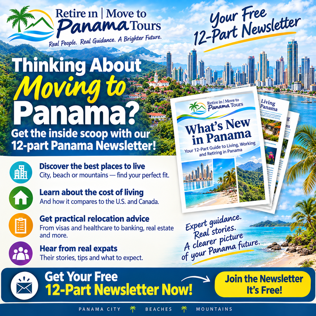 Retire In Panama Tours Facebook ad: Planning Your Move to Panama? Get the Facts First