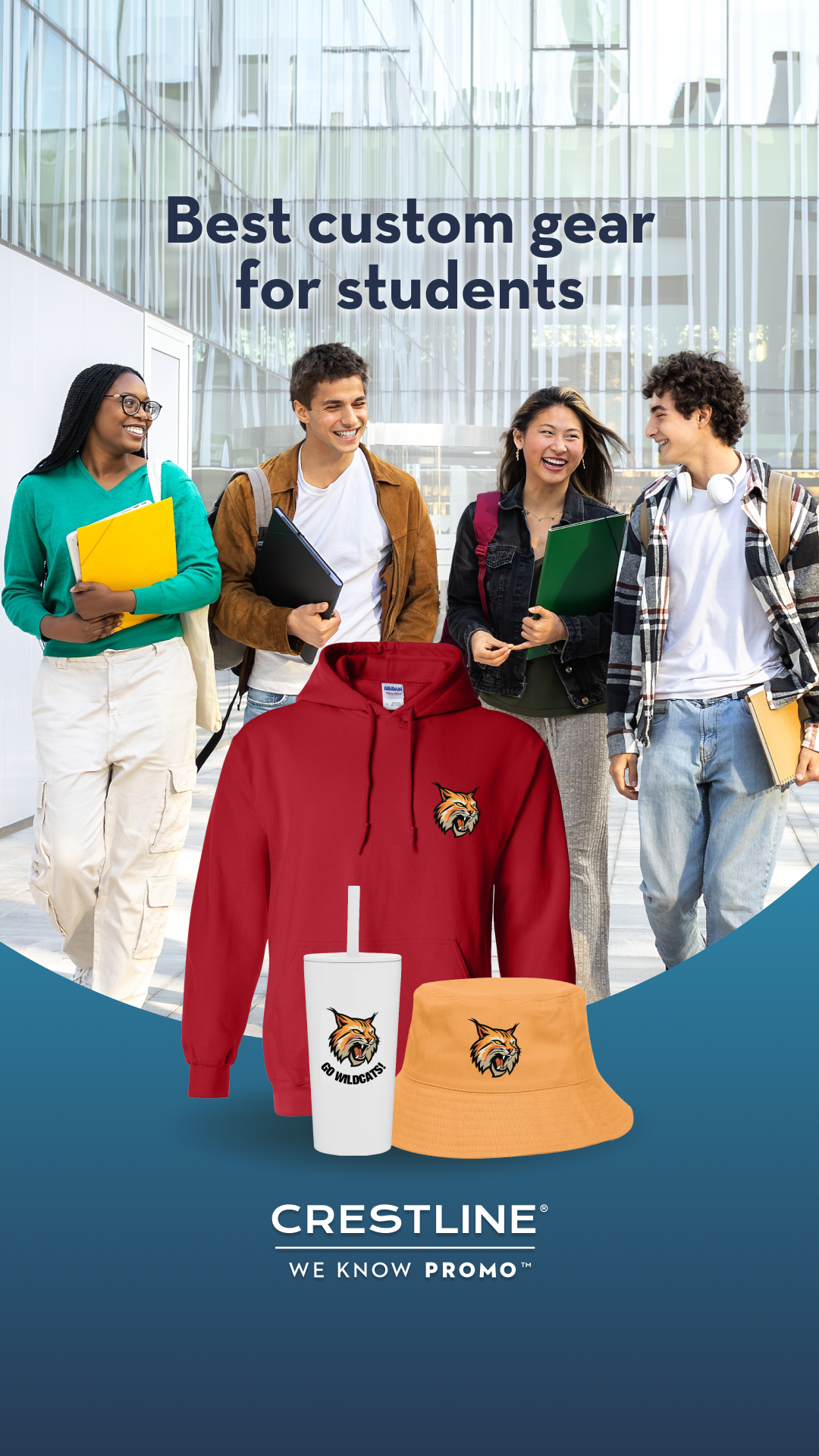 Crestline Custom Promotional Products Facebook ad from Dec 15, 2025