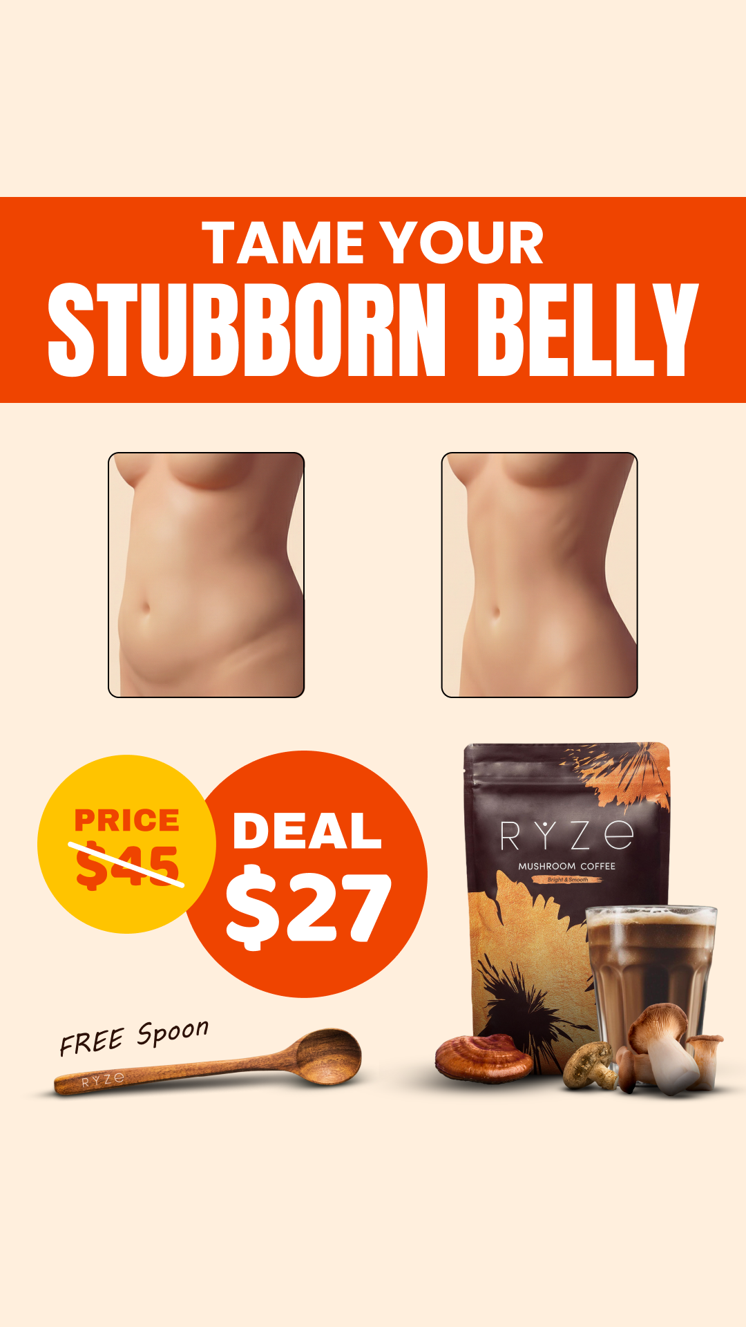 RYZE Superfoods Facebook ad