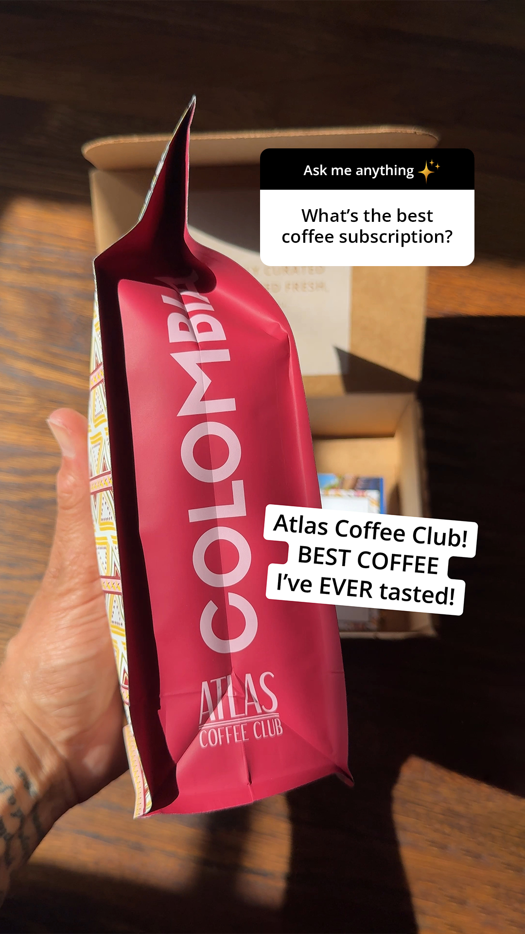 Atlas Coffee Club Facebook ad
