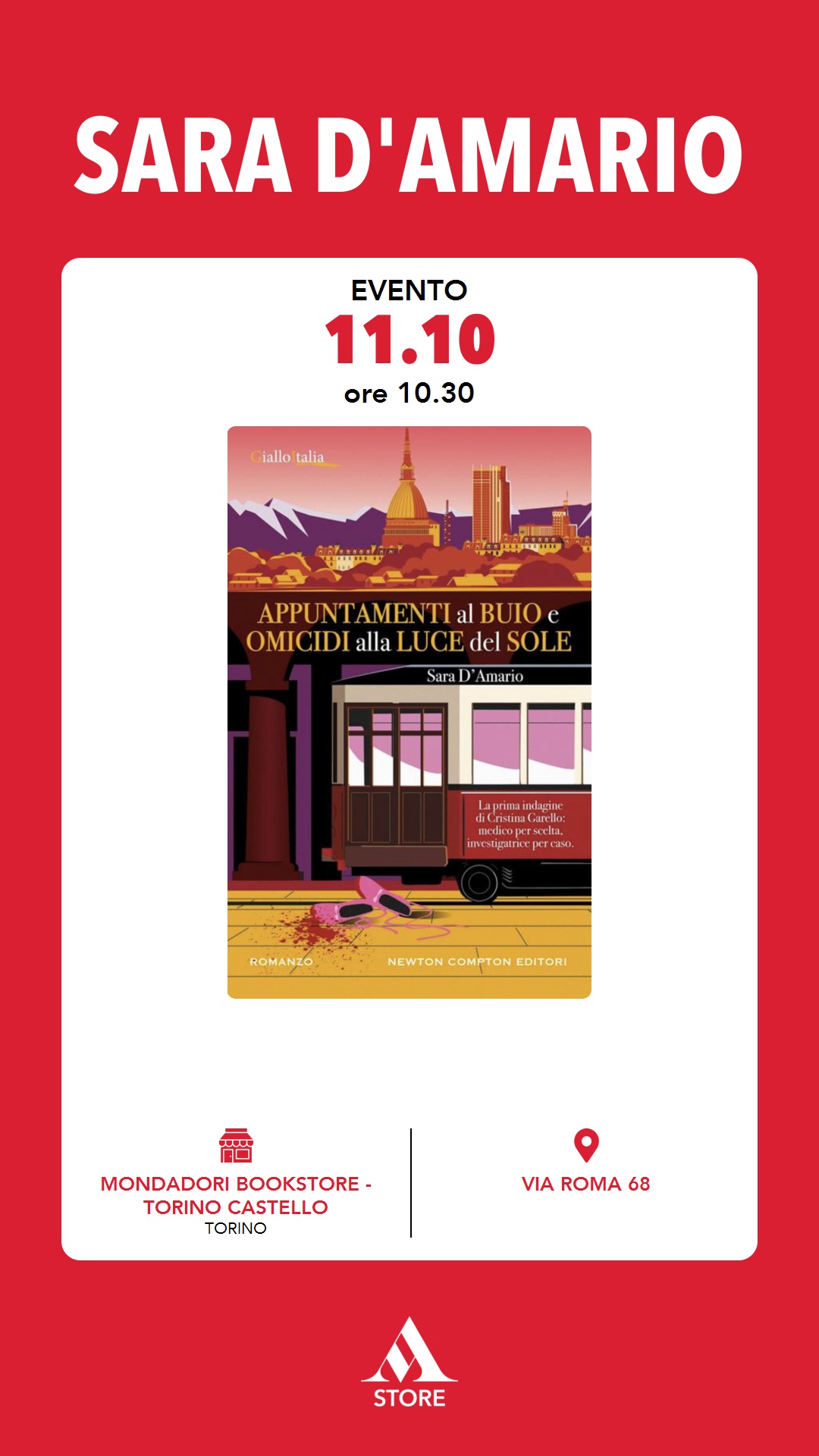 Mondadori Store Facebook ad: I NOSTRI EVENTI A PORTICI DI CARTA 2026