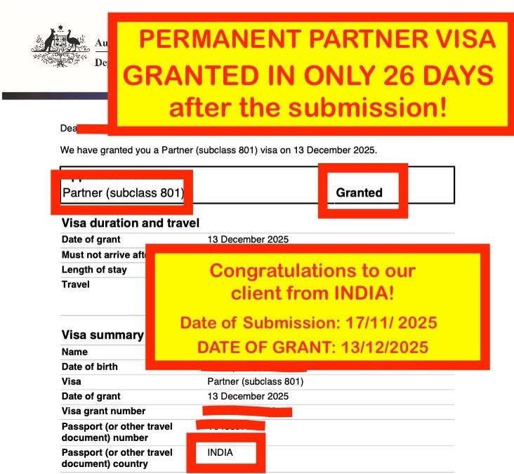 LINK Migration Gold Coast - Australian Visas & Citizenship Facebook ad: PARTNER VISA RECORD!