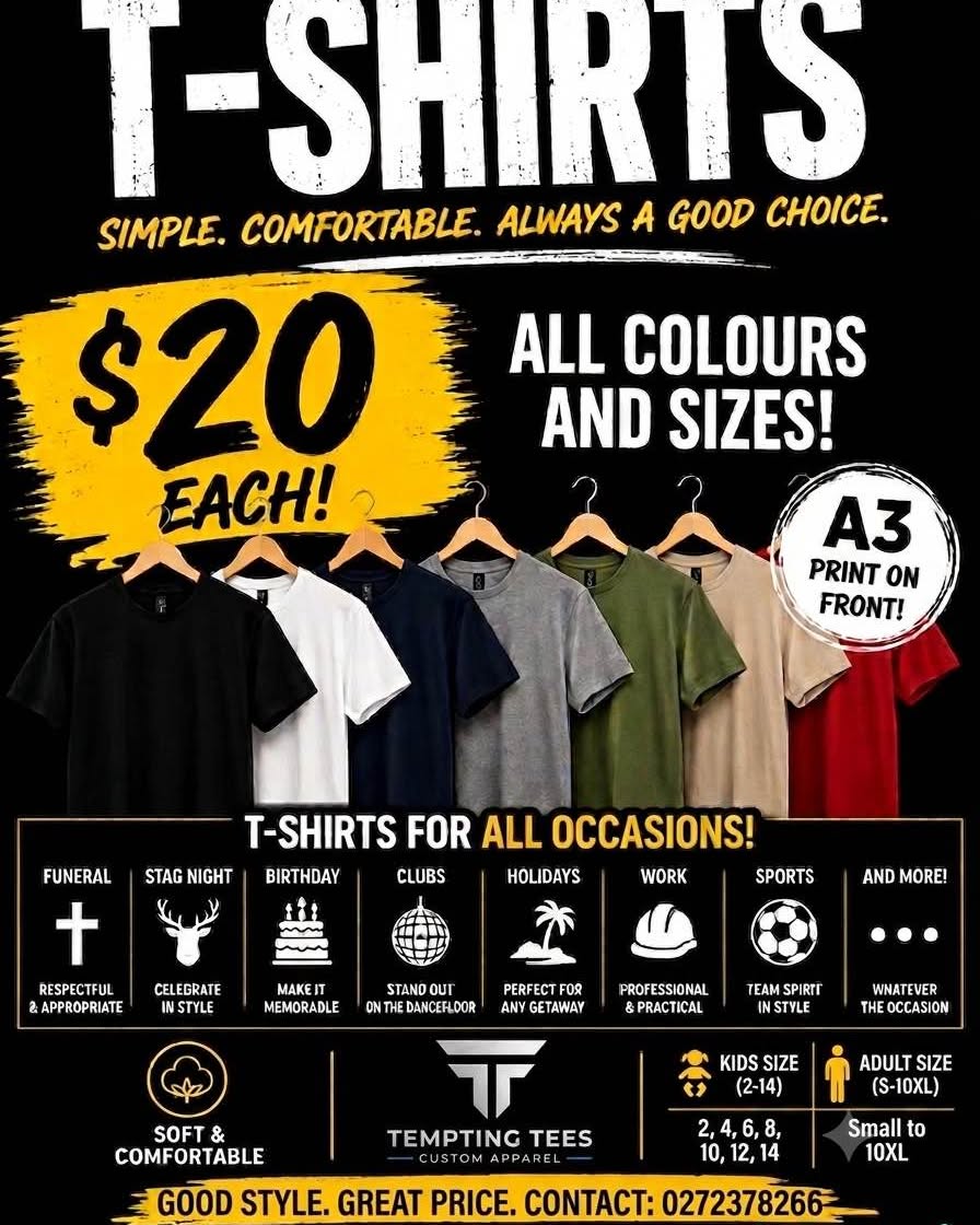 Munendra Raj Facebook ad: Custom T-Shirts, Only $20 Each! (A3 Print Included)