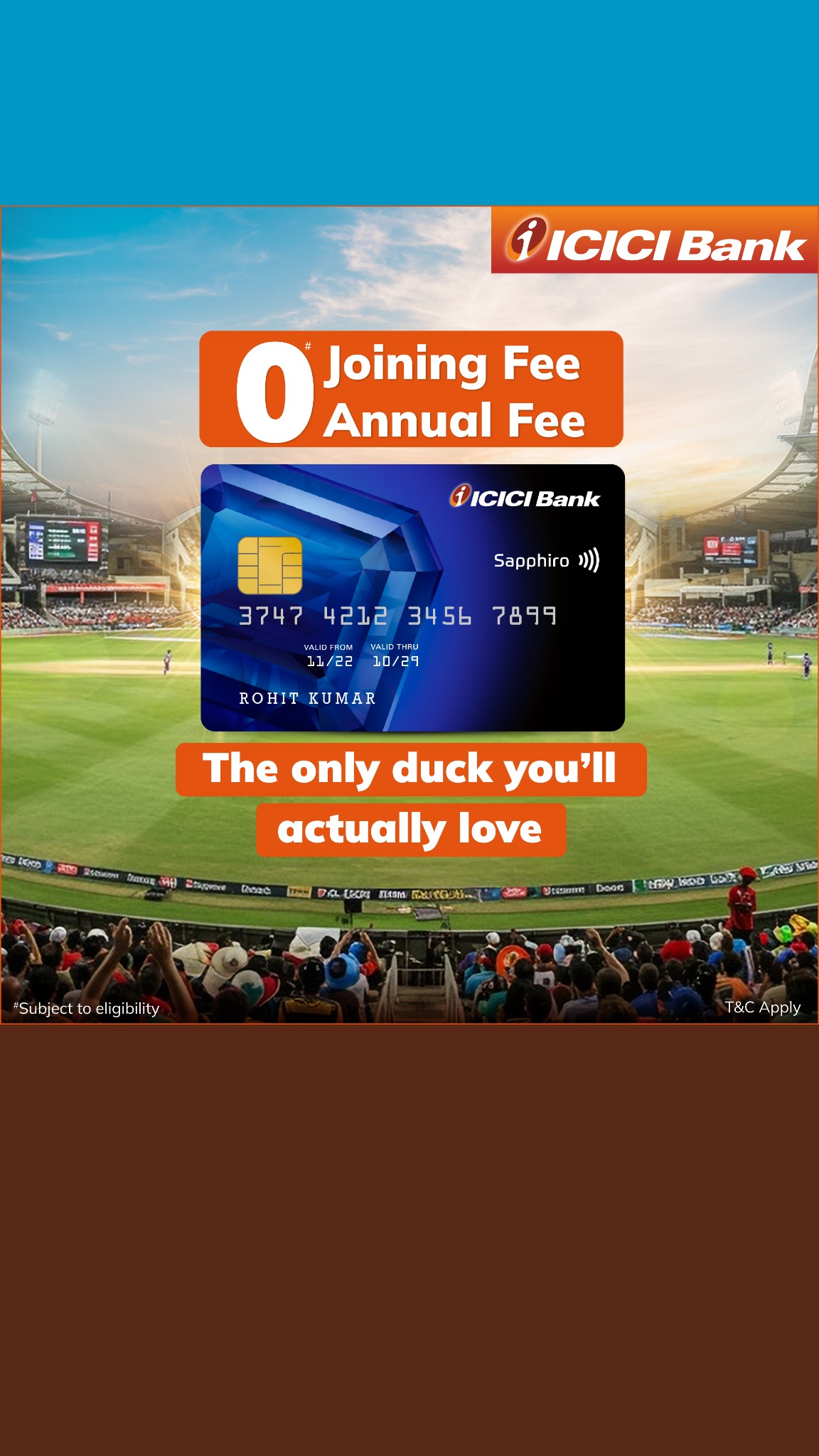 ICICI Bank Credit Cards Facebook ad