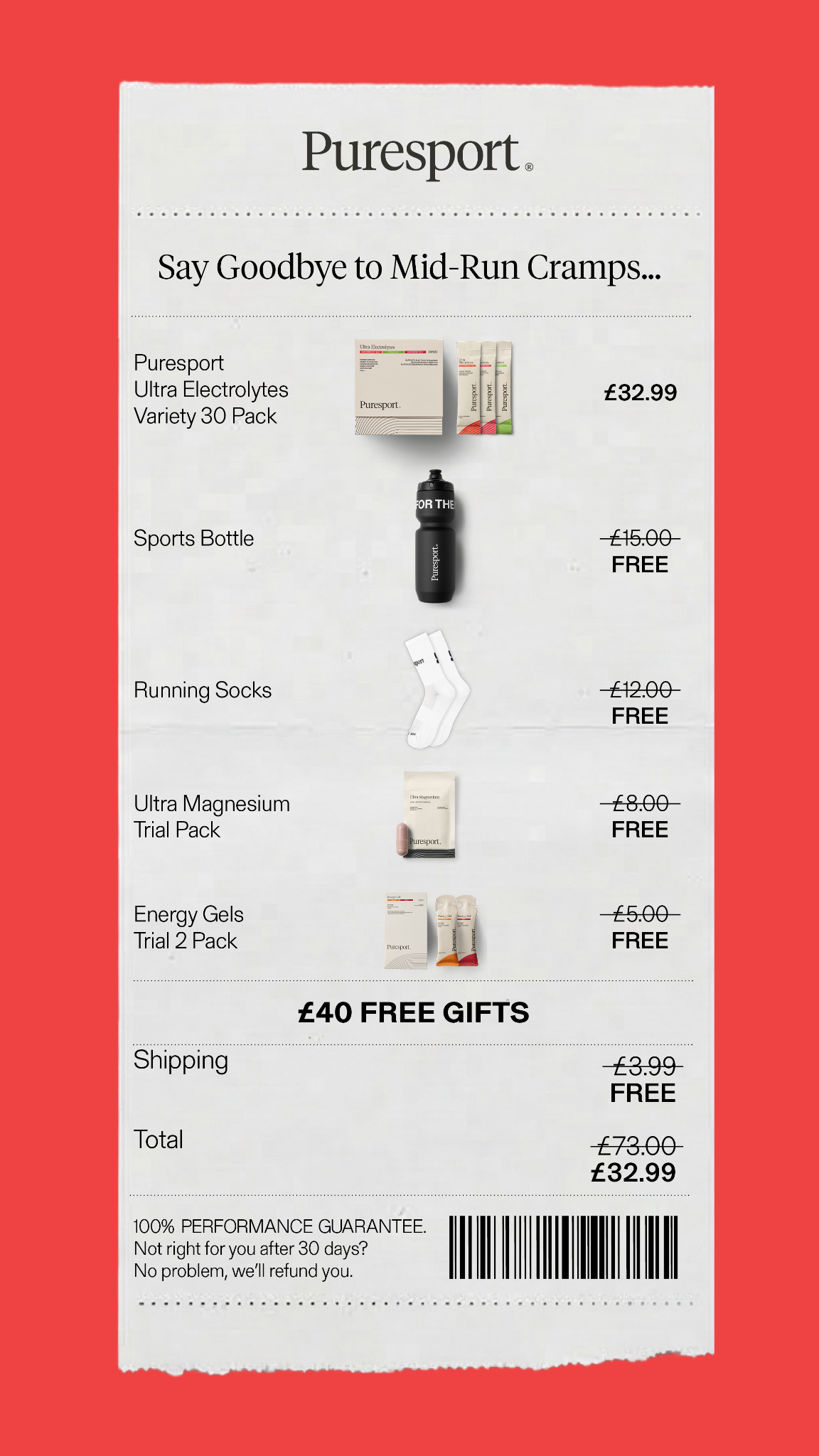 Puresport Facebook ad