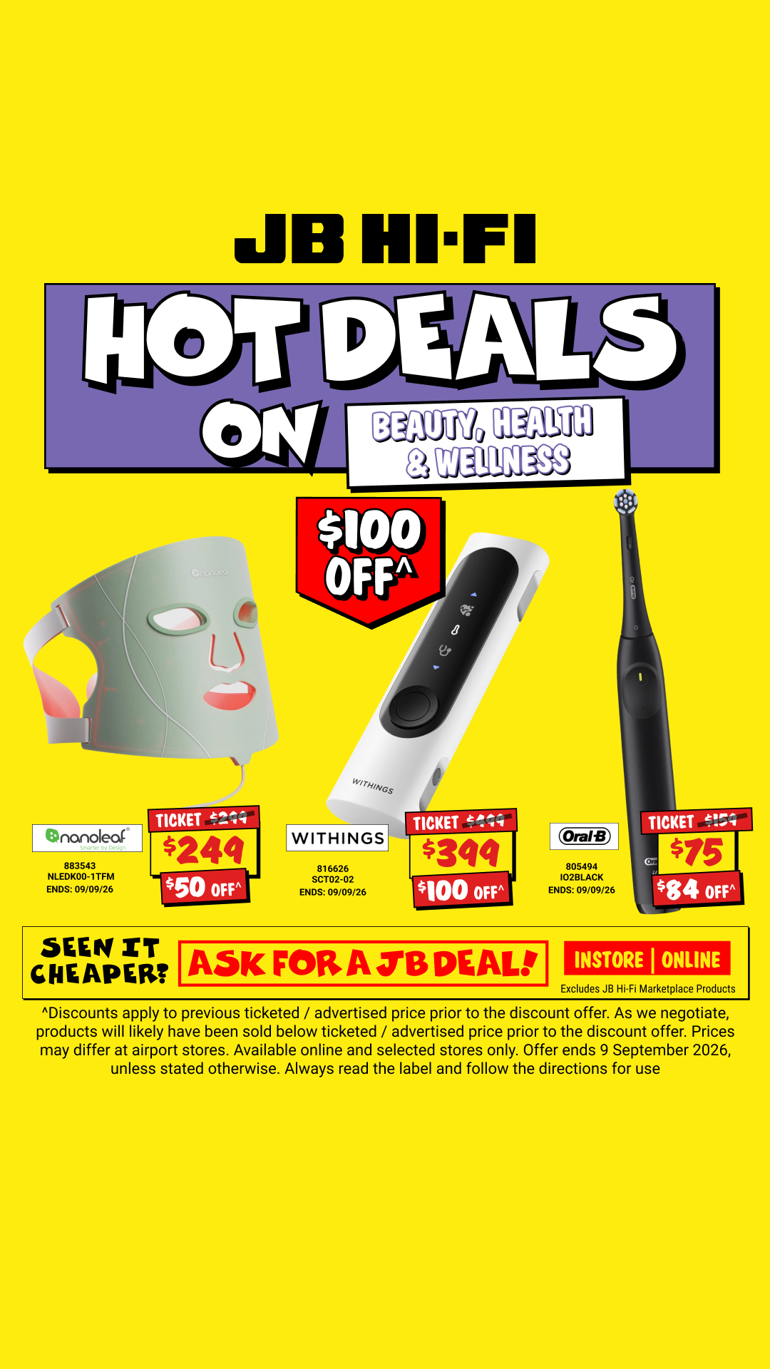 JB Hi-Fi Facebook ad