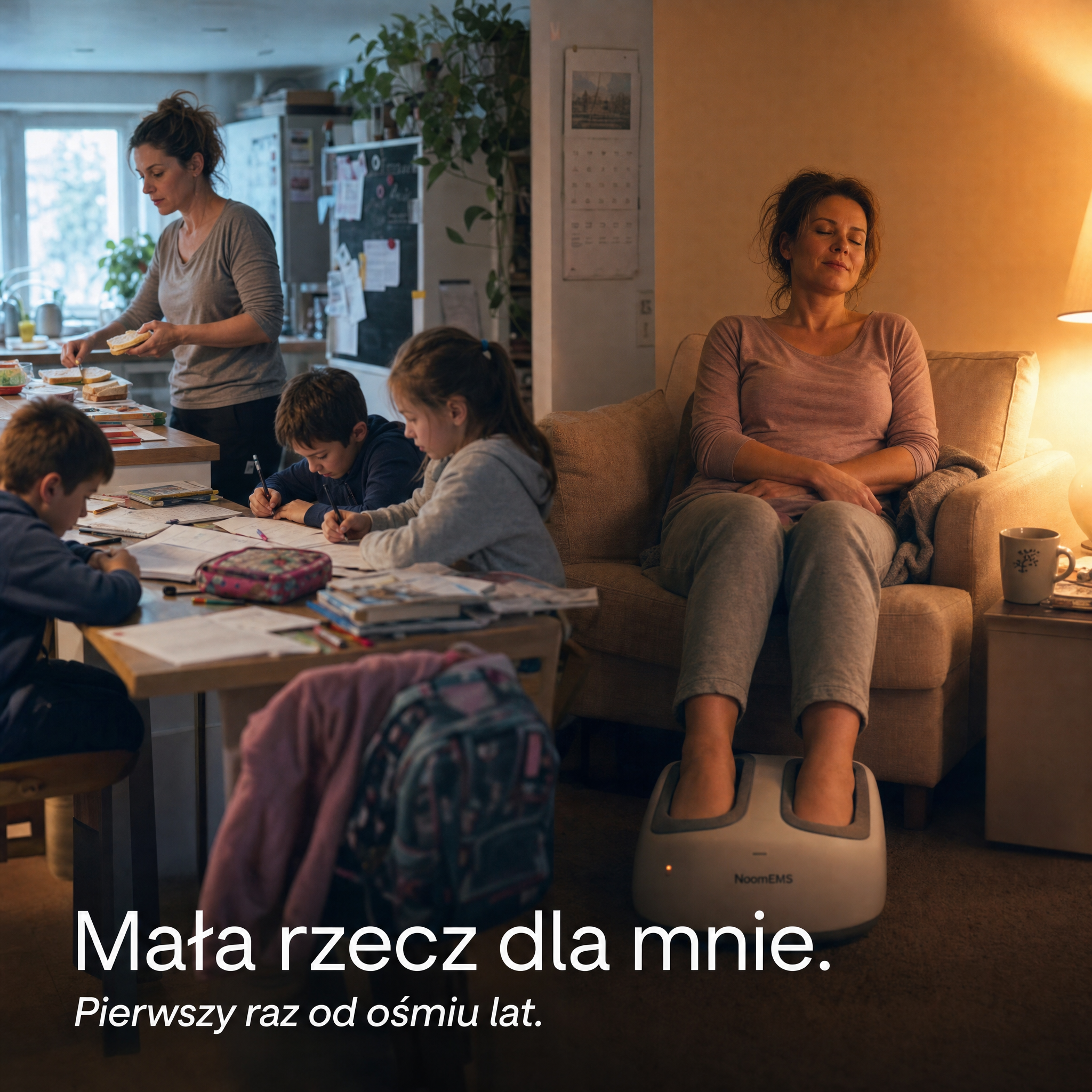 Sklep Noom.pl Facebook ad: Pierwszy raz od ośmiu lat usiadłam wieczorem i pomyślałam…
