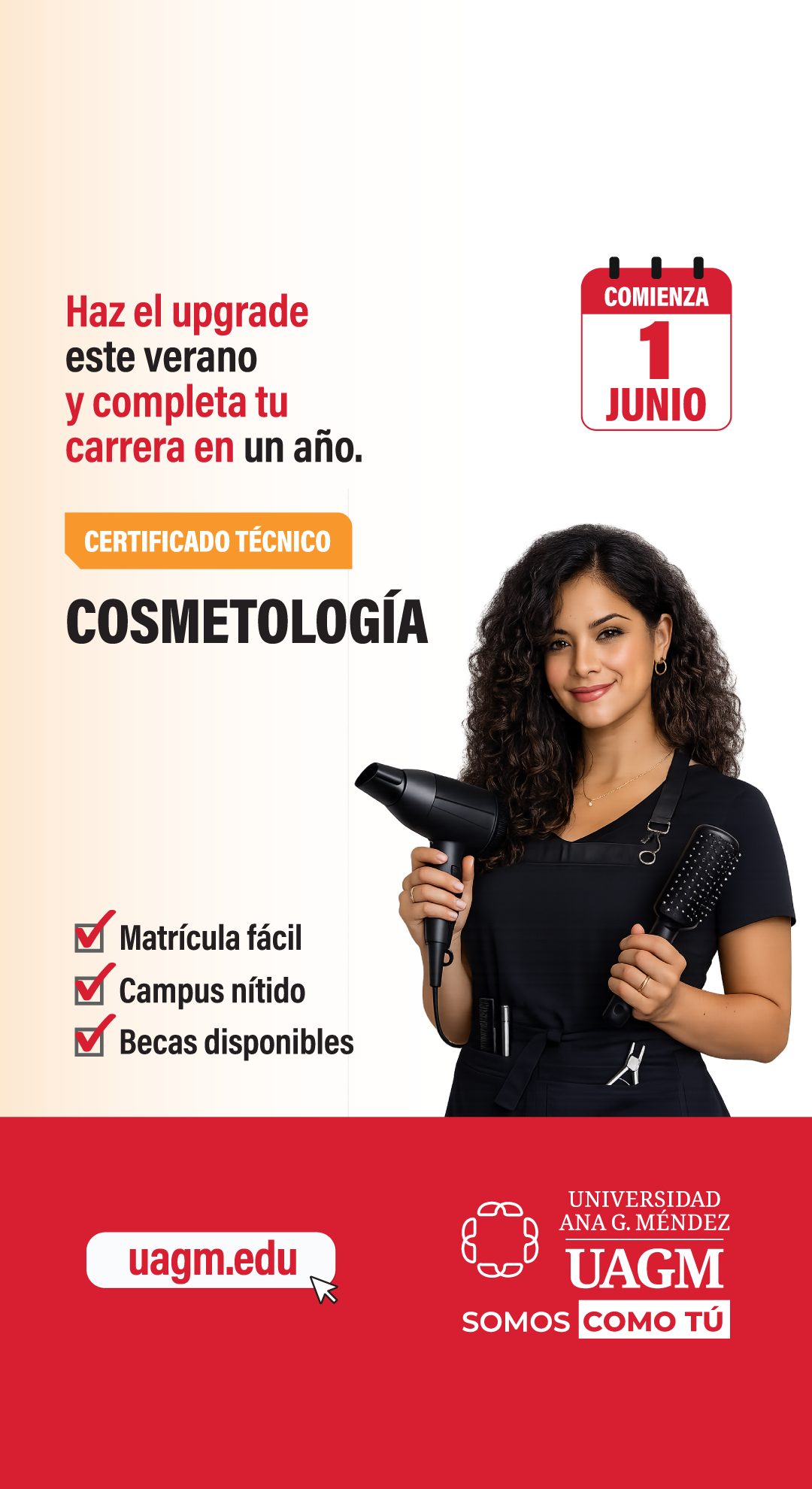 Universidad Ana G. Méndez Facebook ad from Mar 31, 2026